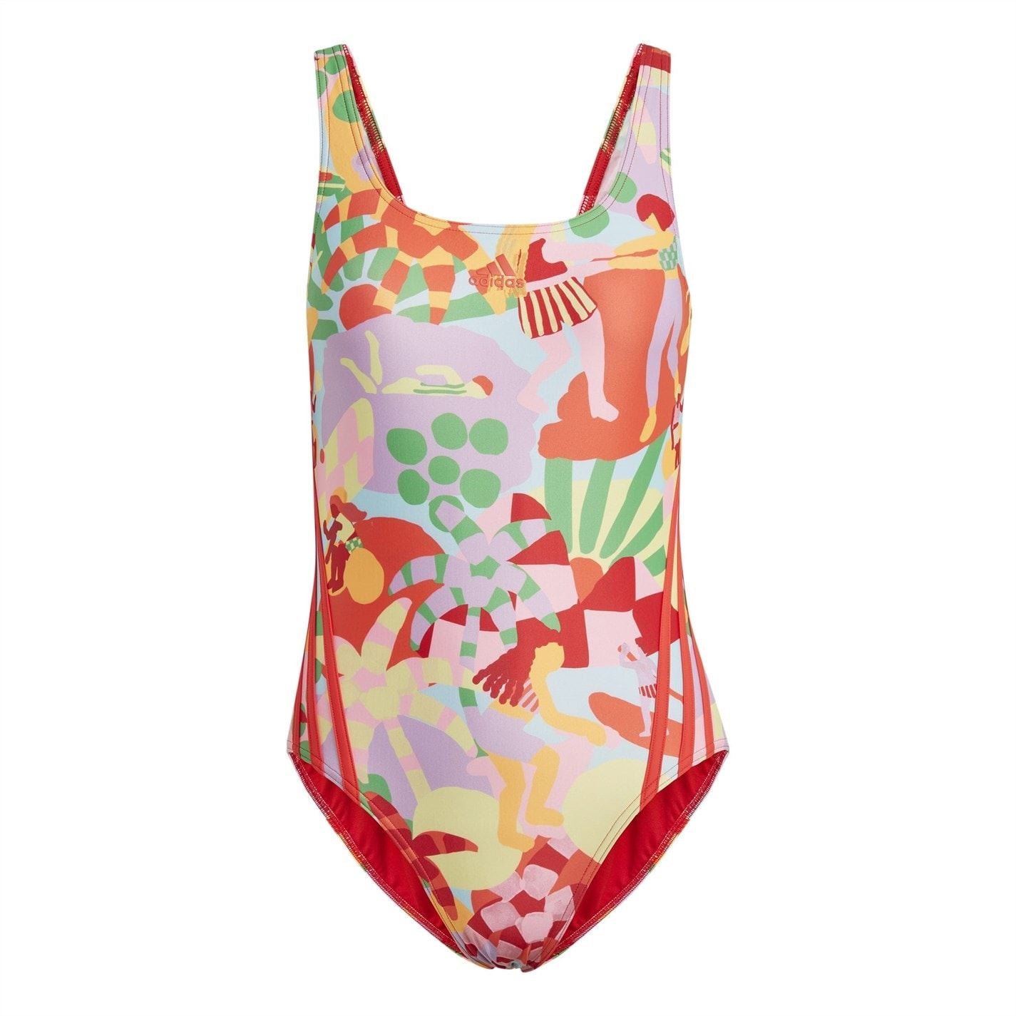 adidas Womens Graphic Farm Swimsuit