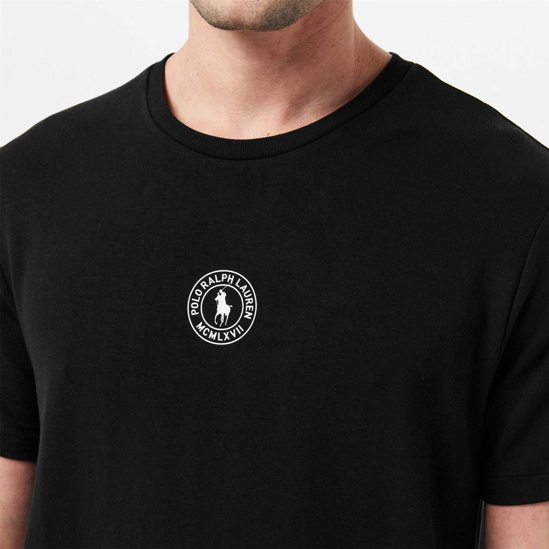 Polo Ralph Lauren Puck Logo Print Crew Neck Short Sleeve T-Shirt