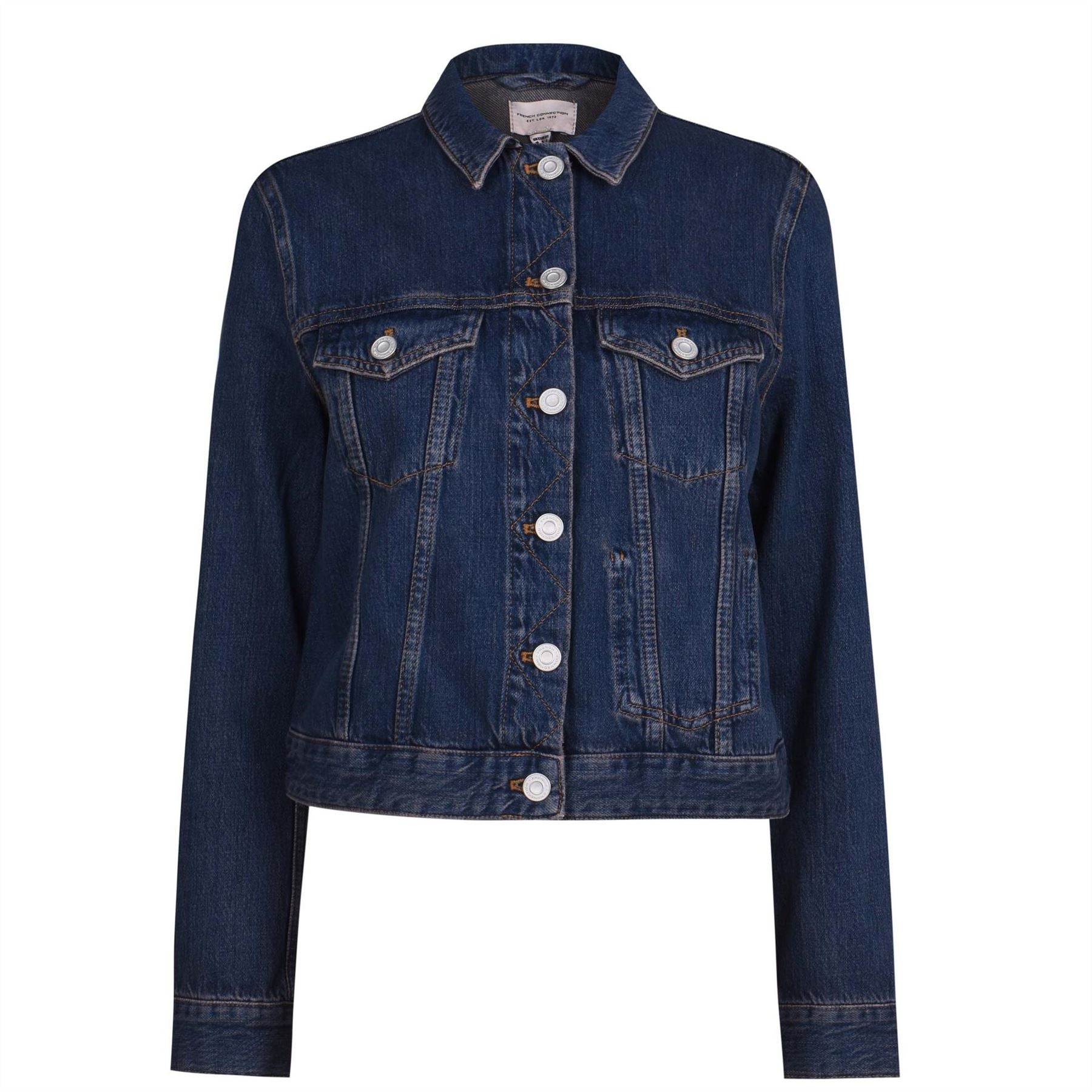 French Connection Micro Western Denim Jacket