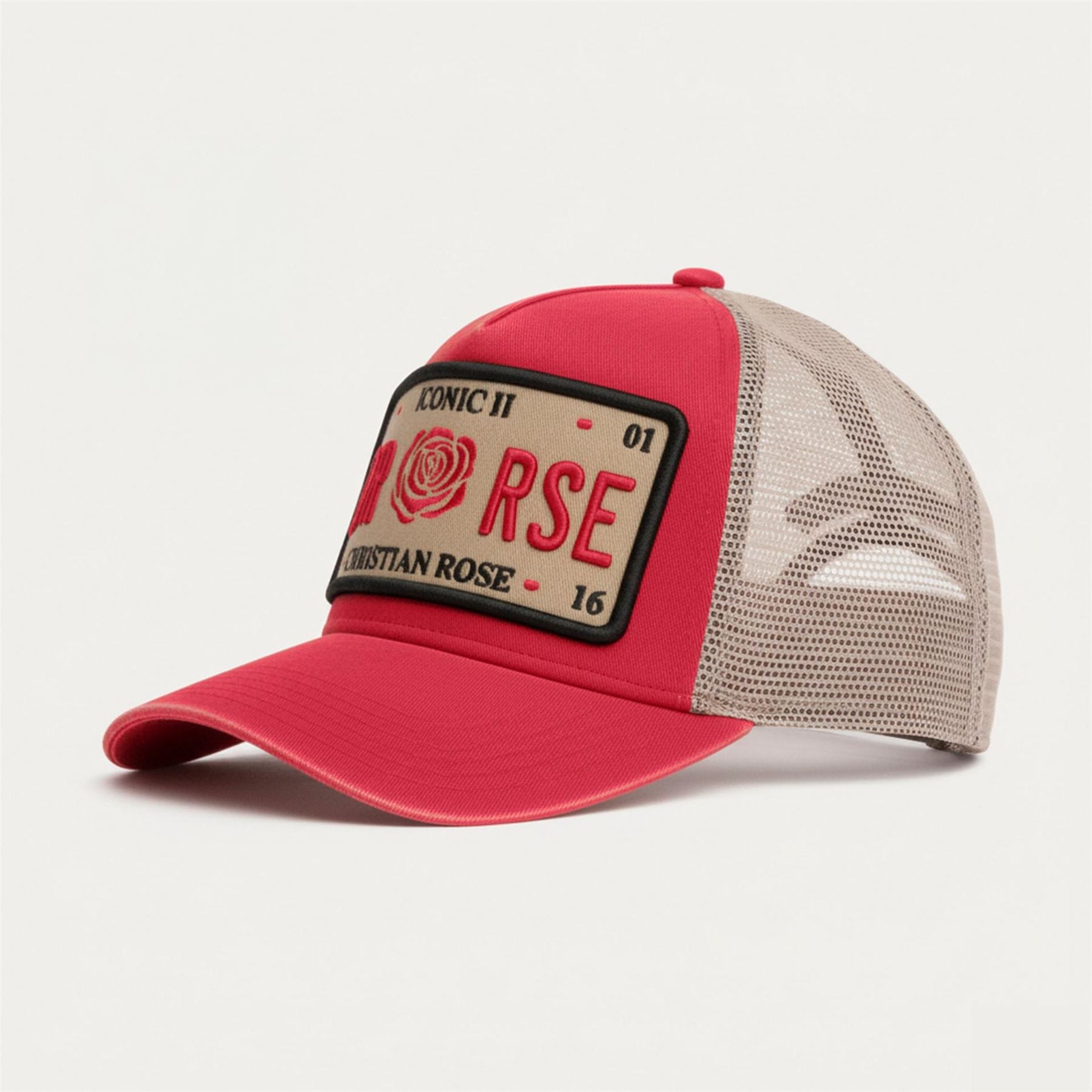 Christian Rose Iconic Ii Plate Trucker Cap