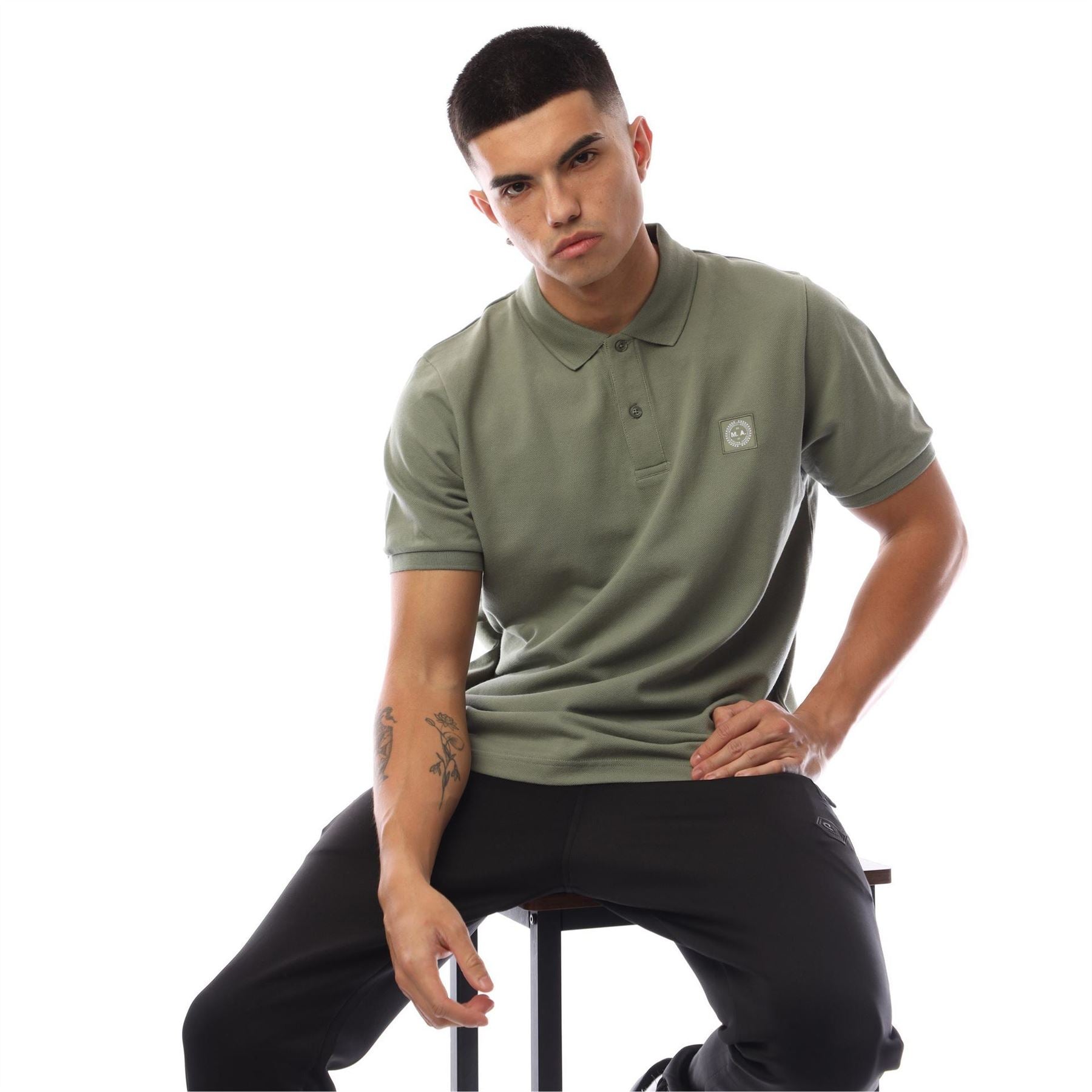 Marshall Artist Siren Collared Neck Short Sleeve Polo Shirt