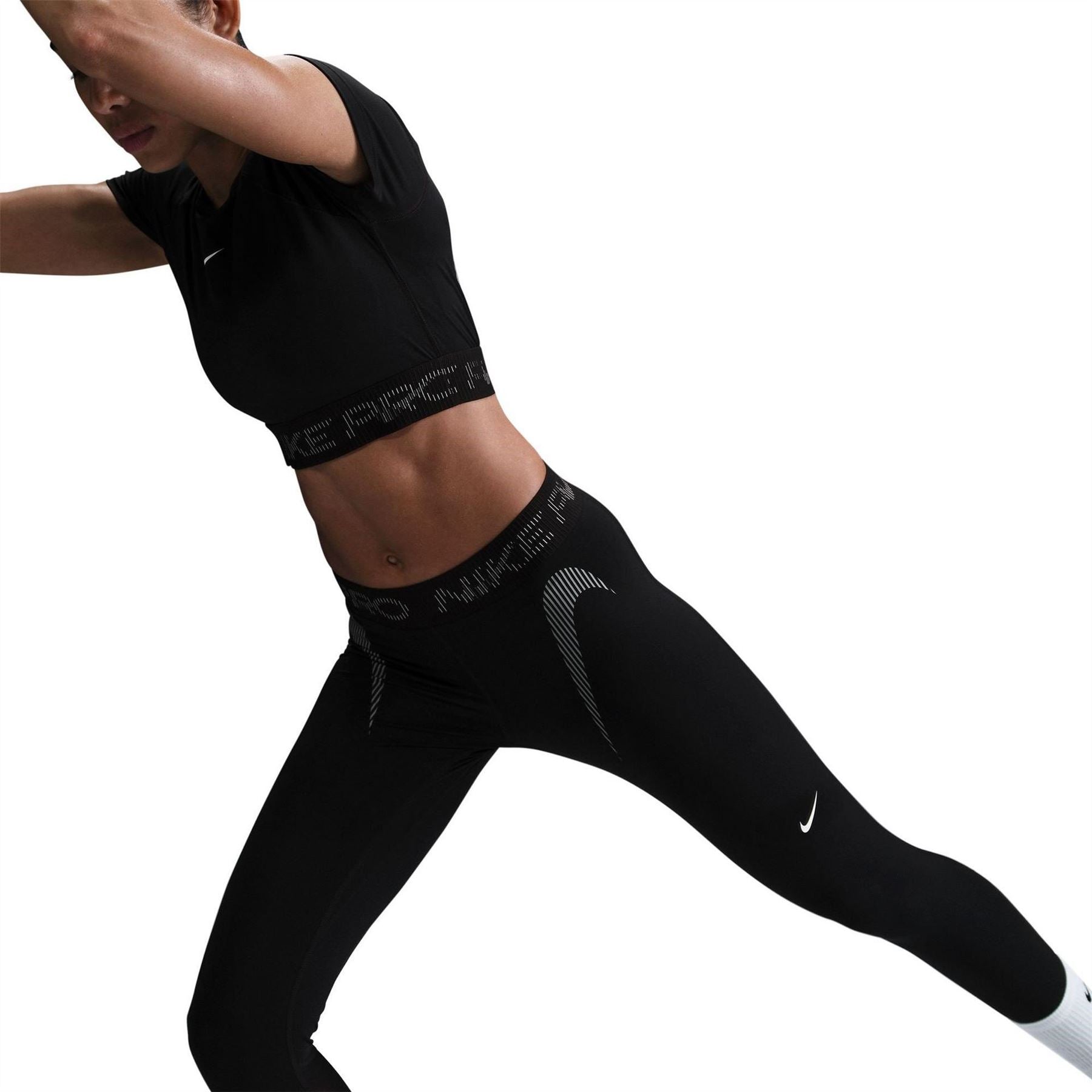 Nike DF 7/8 Solid Patterned Running Pants