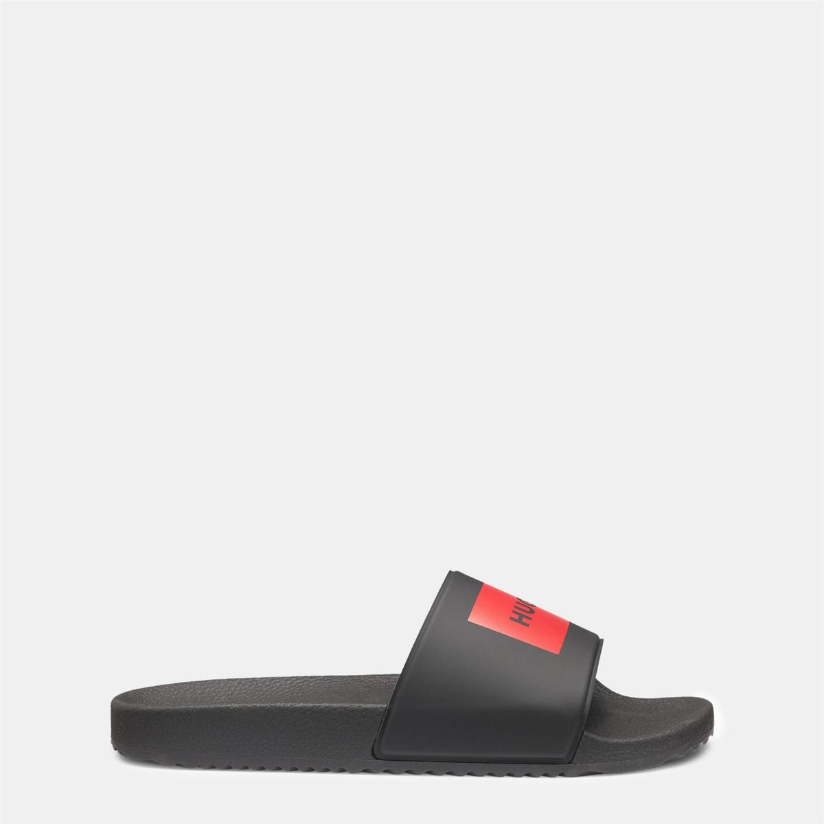 Hugo Logo Print Open Toe Slides