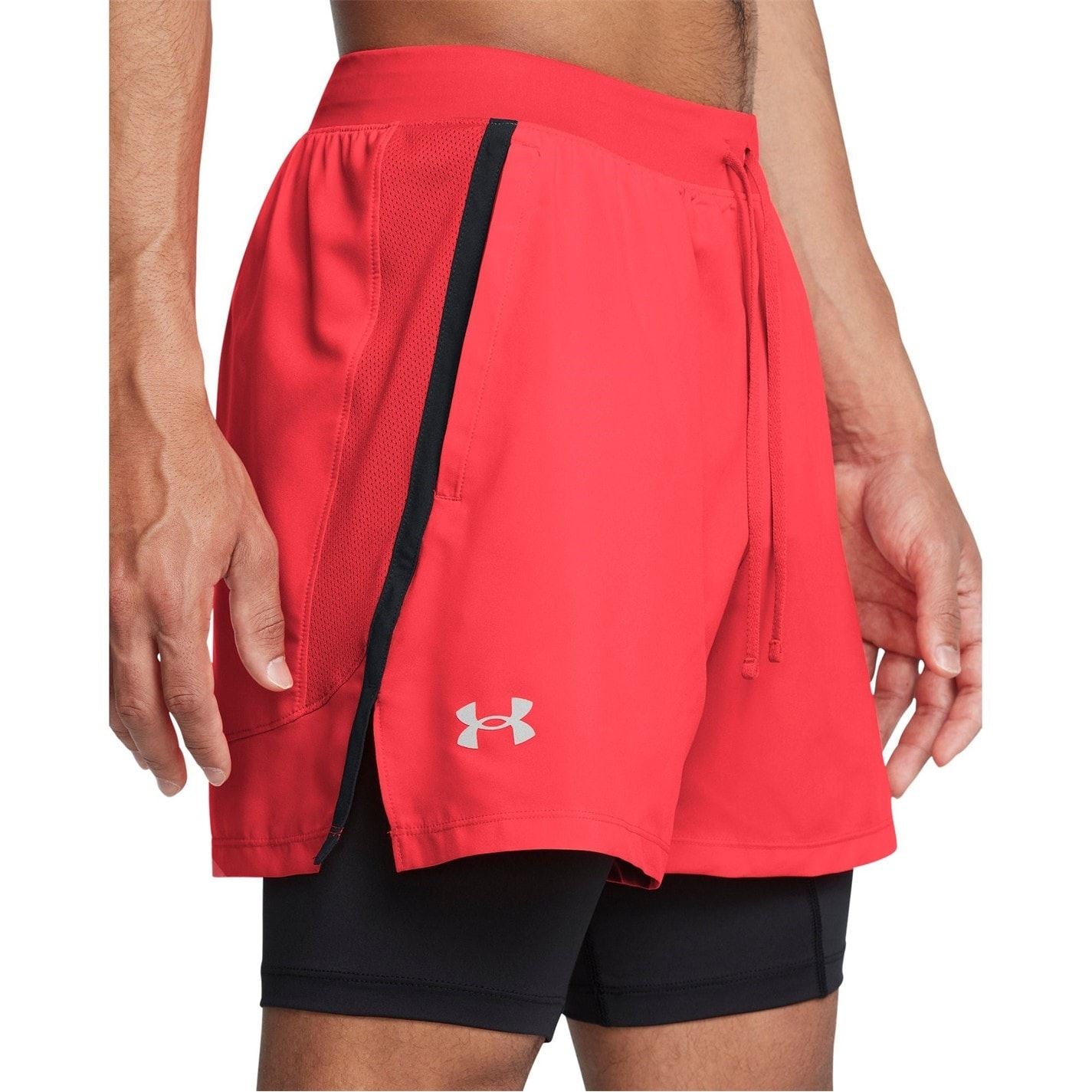 Under Armour Mens Armour Ua Launch 2 In 1 7 Shorts