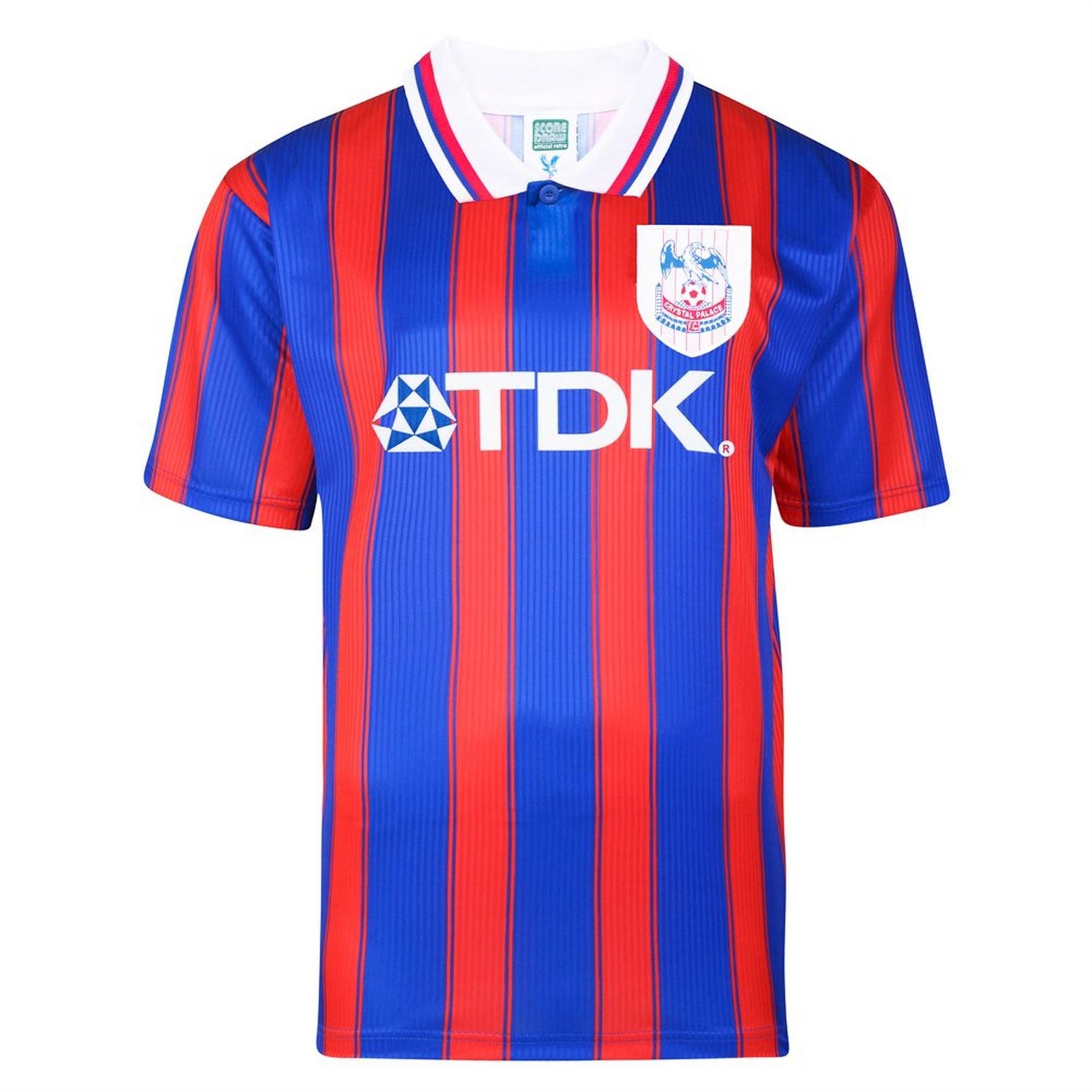 Score Draw Crystal Palace Retro Home Shirt 1997 Adults