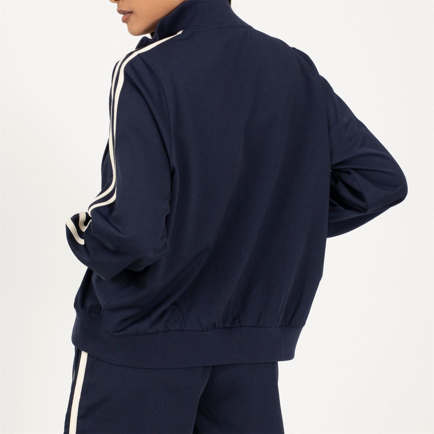 Brave Soul Womens Track Jacket With Side Stripe Detail