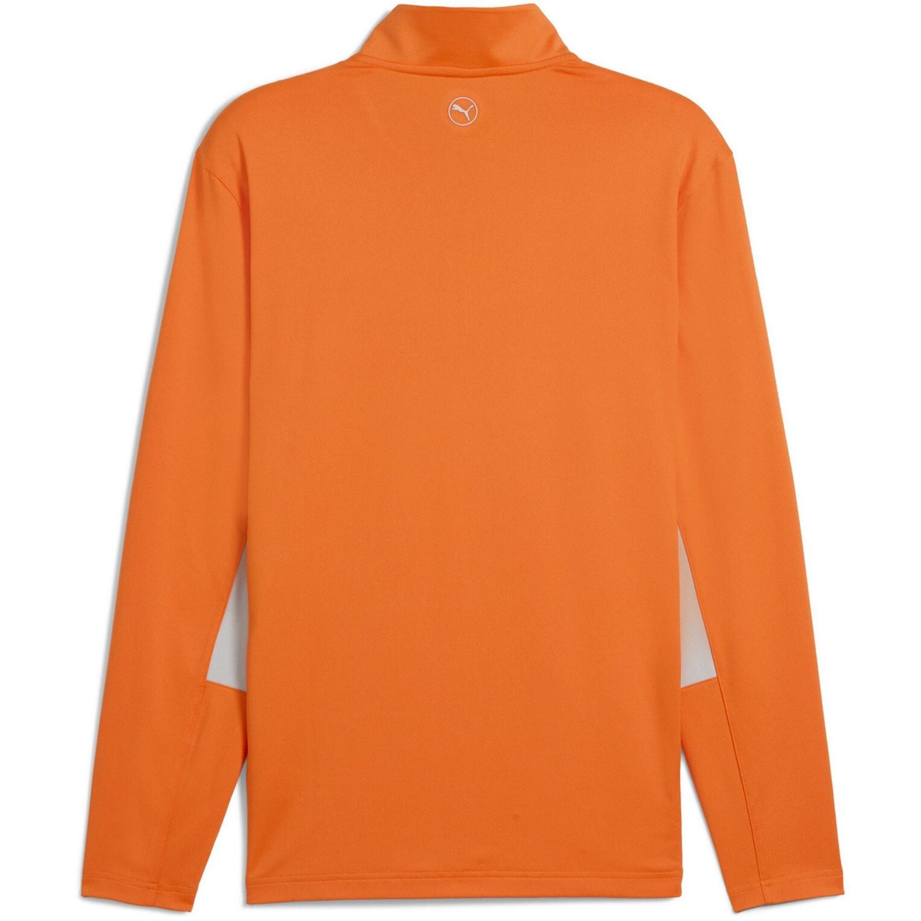 Puma Quarter Zip Long Sleeve Performance Polo Shirt