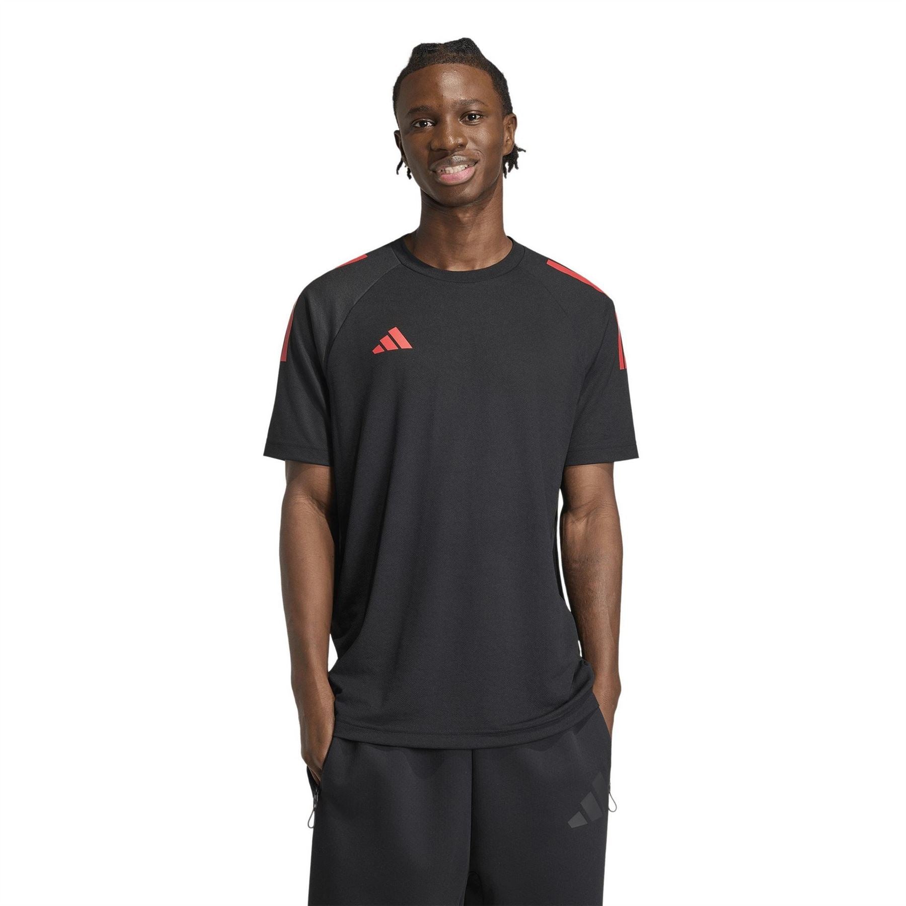 adidas Mens Classic 3 Stripe Sereno T-Shirt