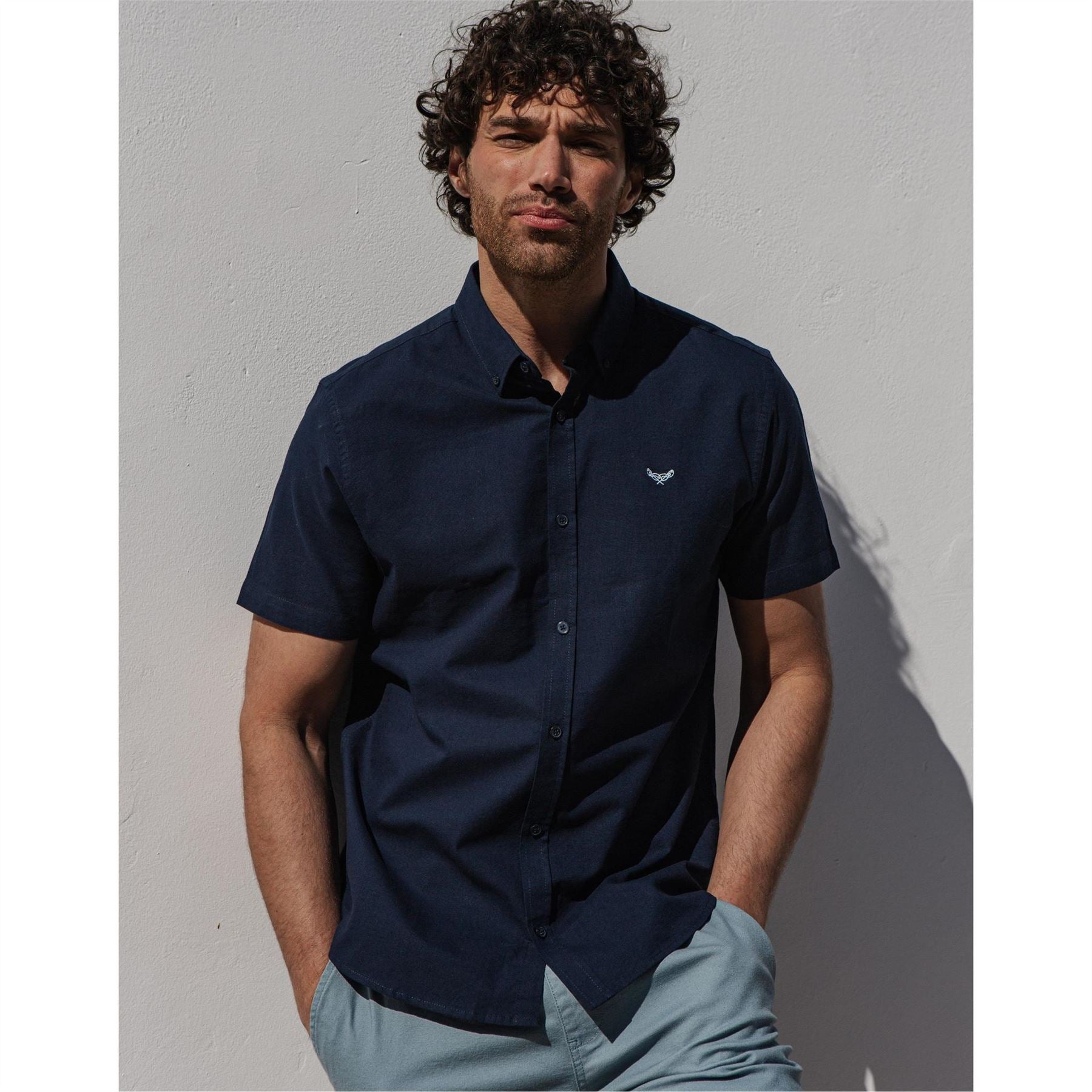 Threadbare Inferno Regular Fit Button Down Collar Shirt Sleeve Shirt