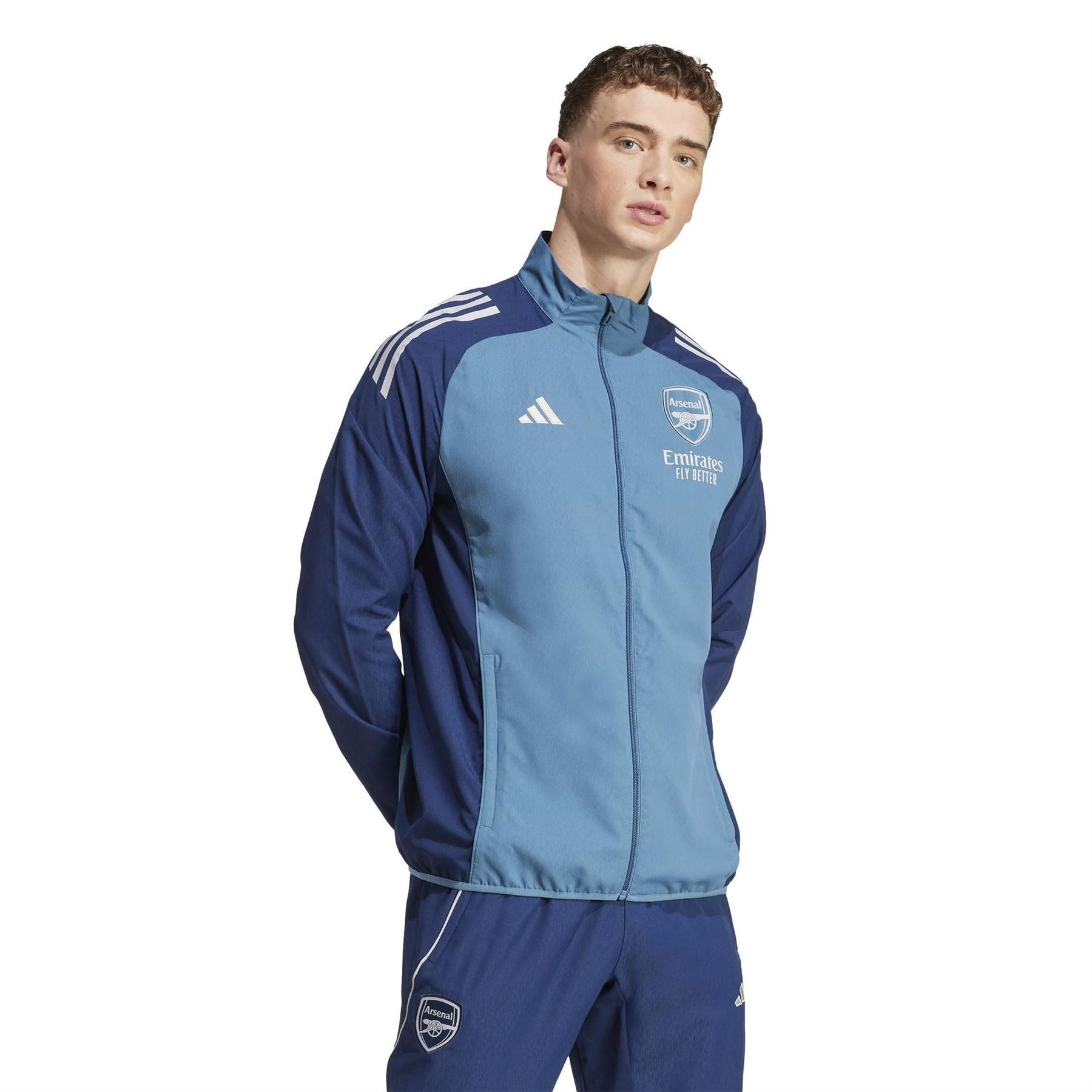 adidas Mens Arsenal Pre Match Tracksuit Top 2025 2026