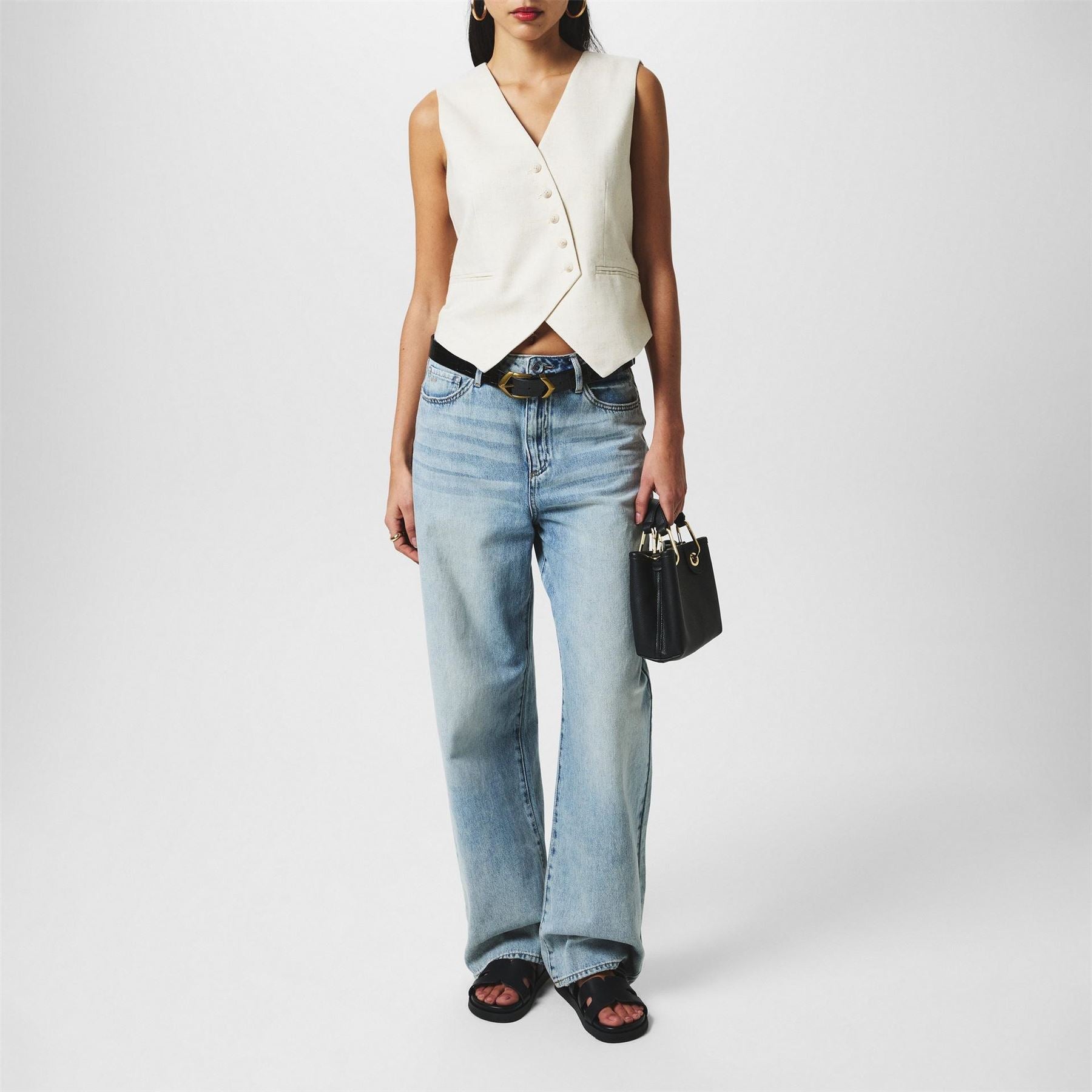Vero Moda Linen Regular Fit Short Vest