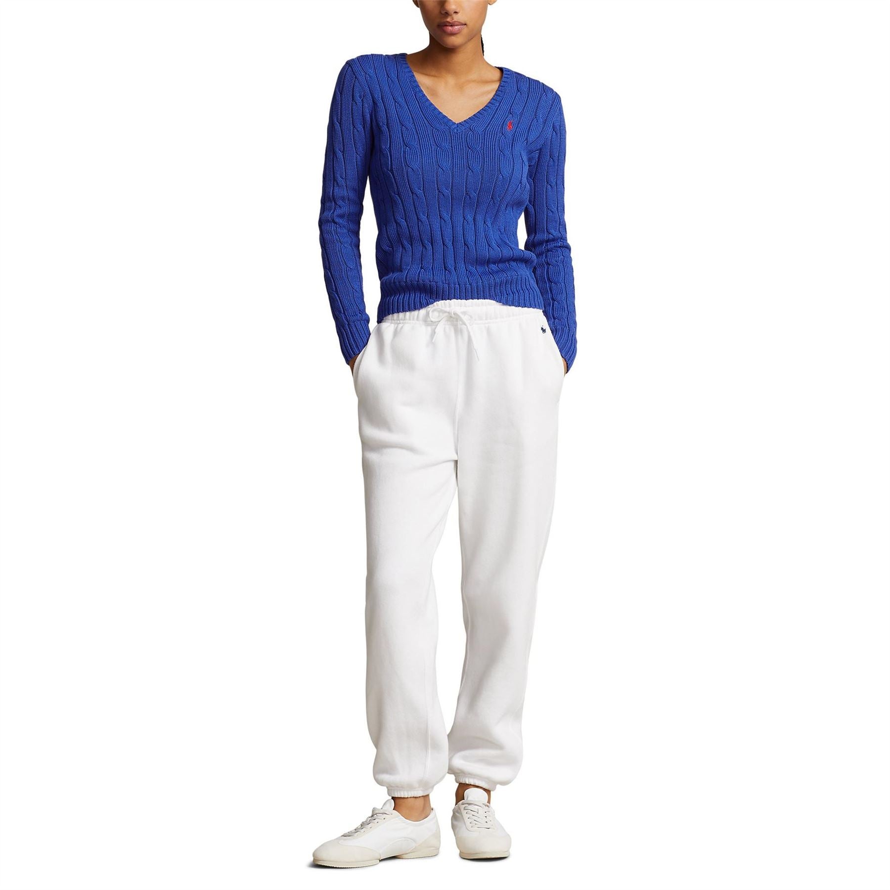 Polo Ralph Lauren Cable Knit V Neck Jumper