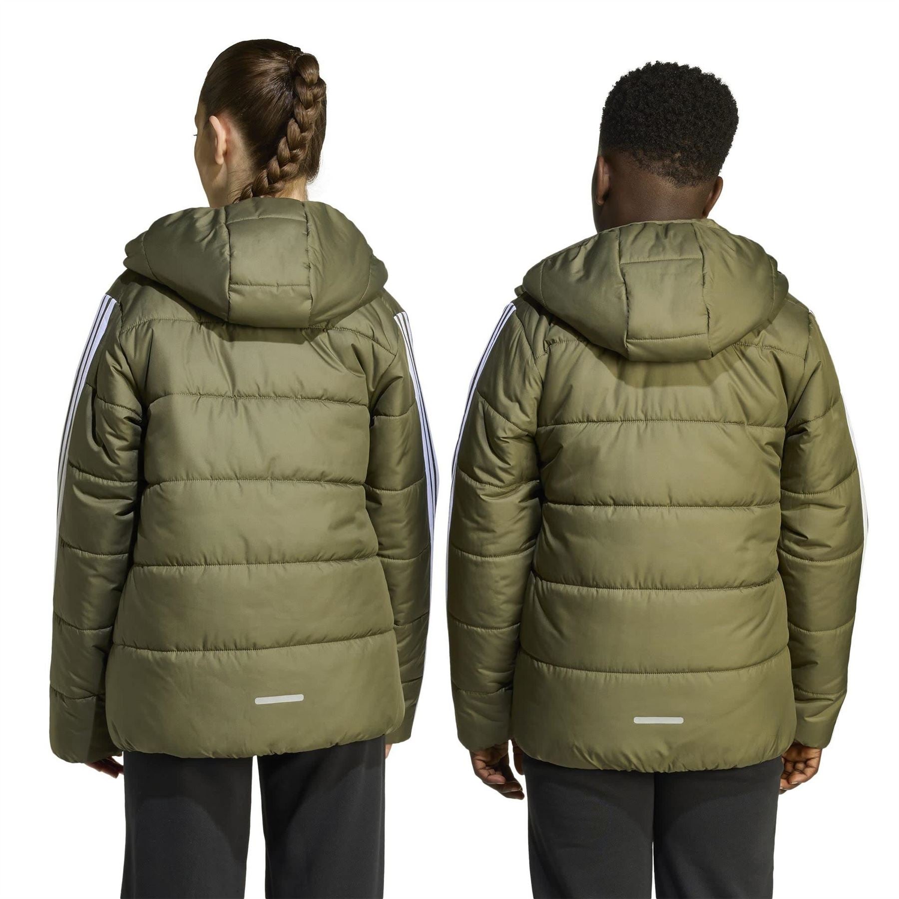 adidas Kids Essentials 3S Hooded Long Sleeve Puffer Jacket