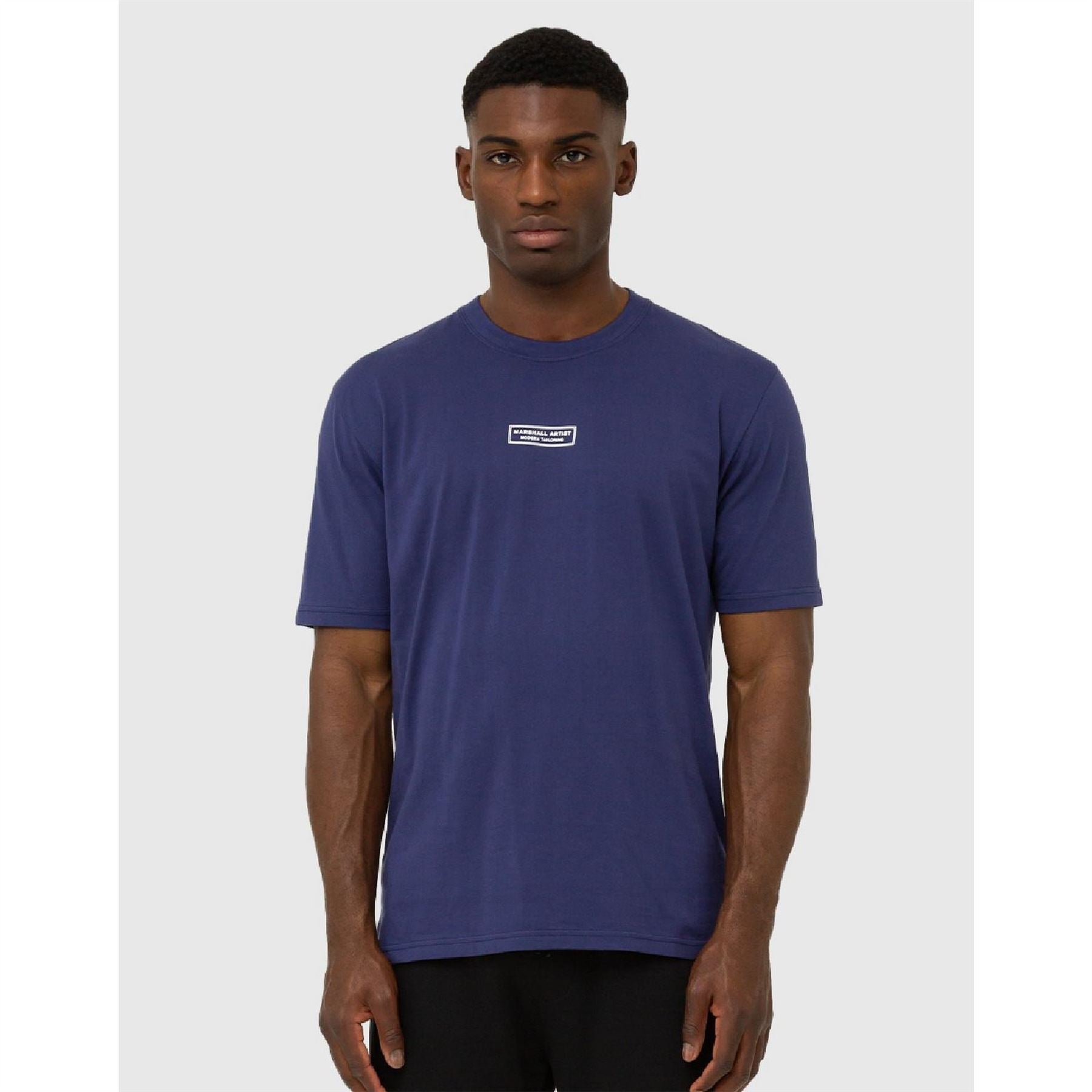 Marshall Artist Logo Print Crew Neck Short Sleeve T-Shirt