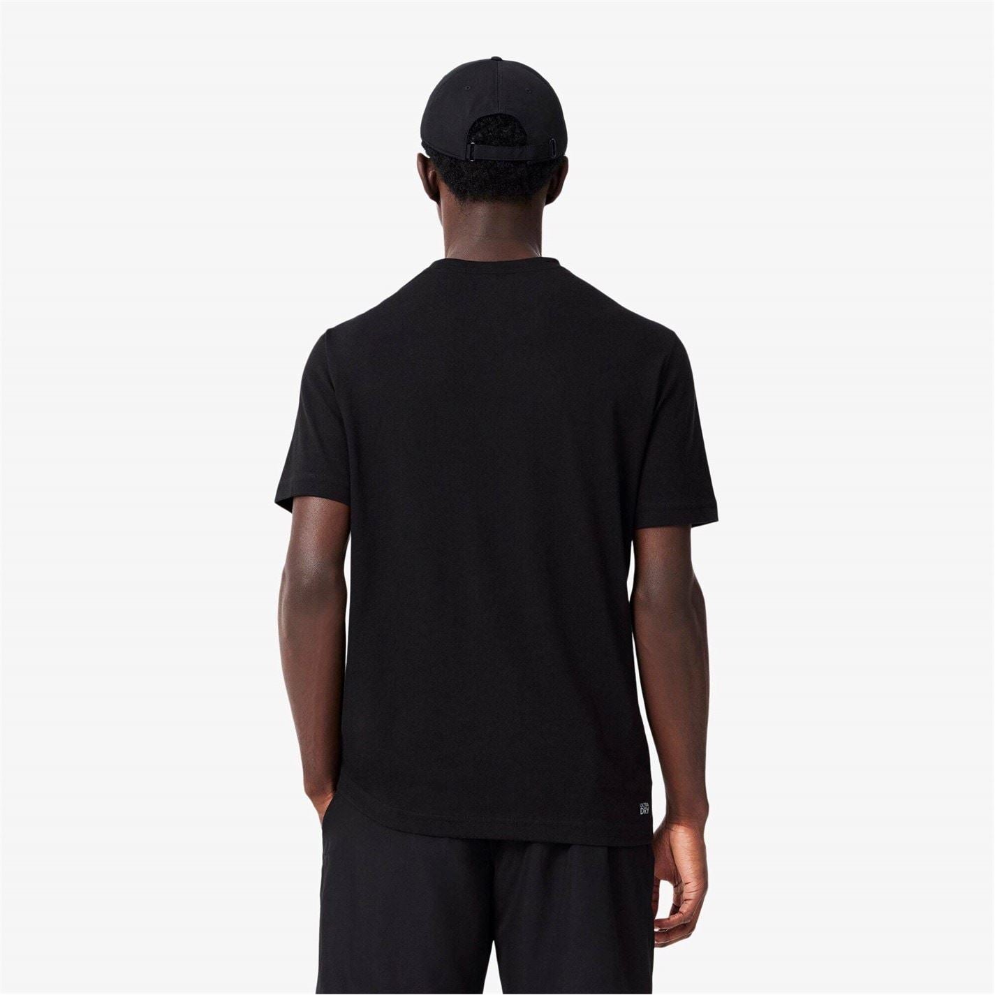 Lacoste Logo Moisture Wicking Short Sleeve Performance T-Shirt
