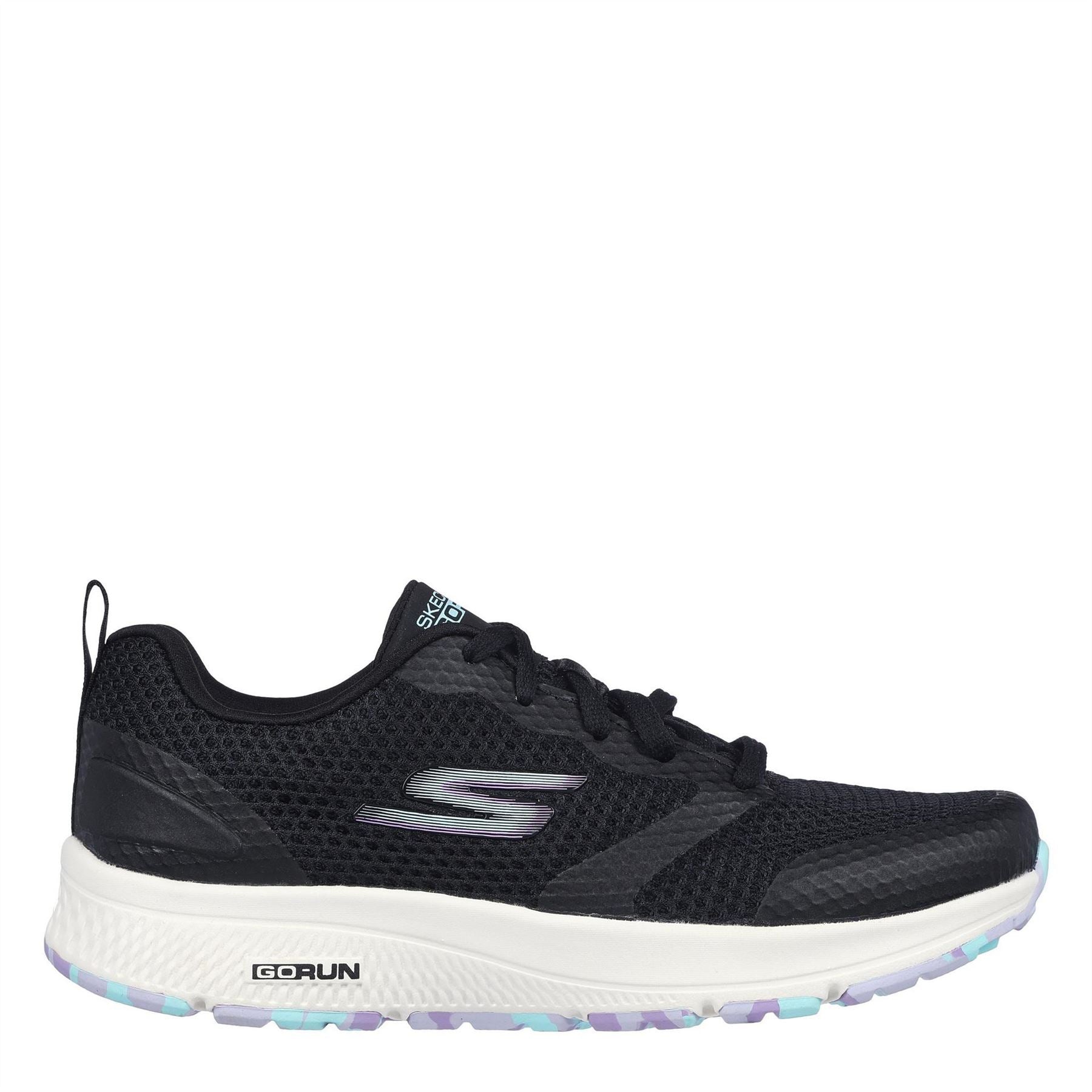 Skechers Womens Mesh Lace Up W Marbled Rub Slip On Trainers