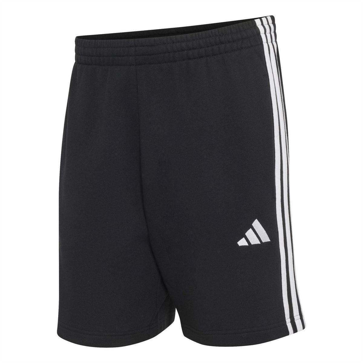 adidas Mens Essentials 3 Stripe Fleece Shorts