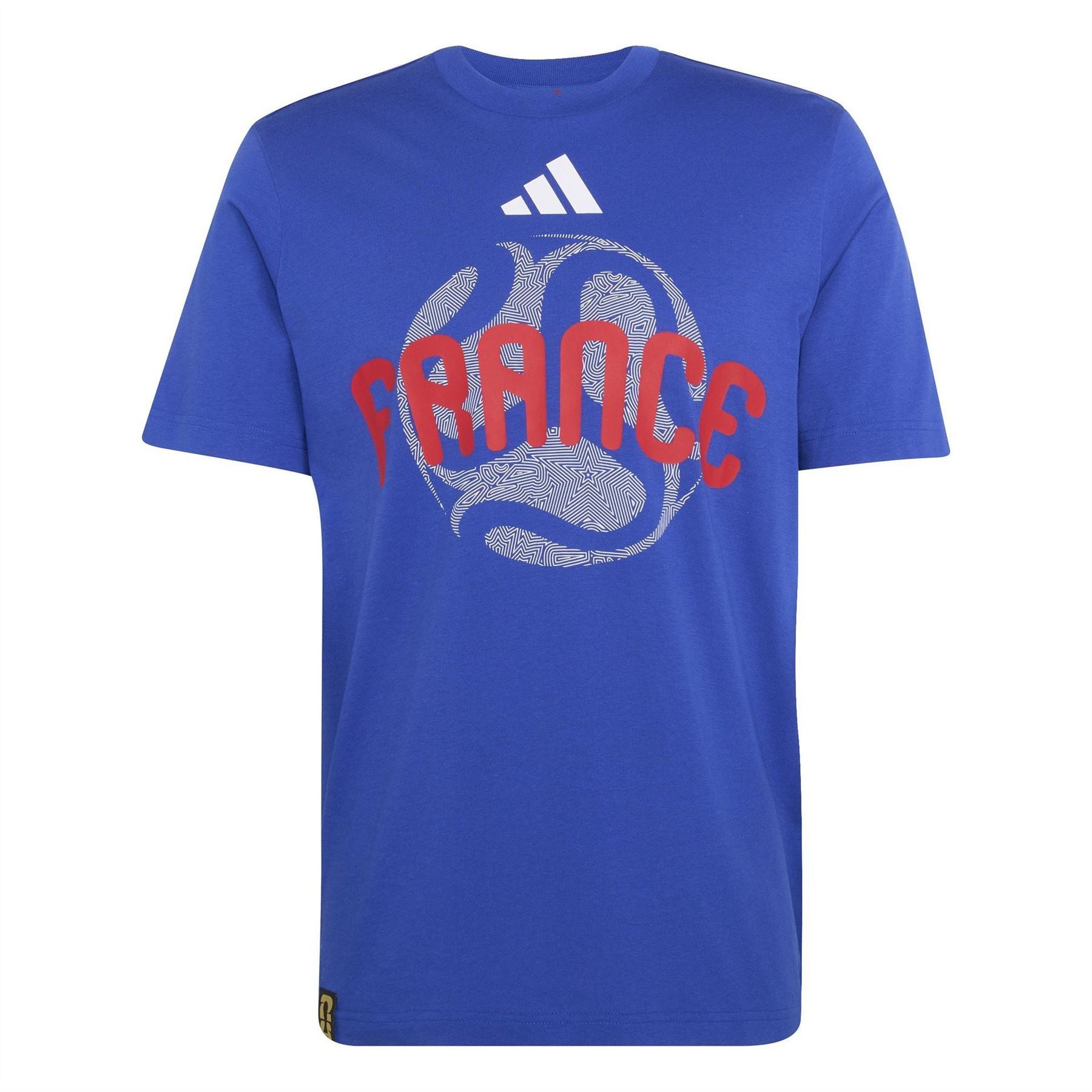 adidas France Mens Short Sleeve Performance T Shirt