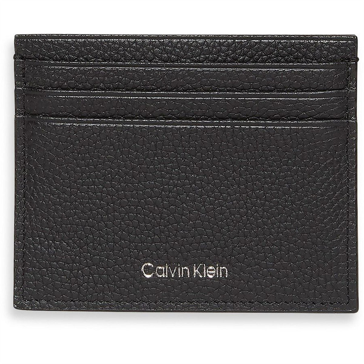 Calvin Klein Embossed Logo Leather Card Case