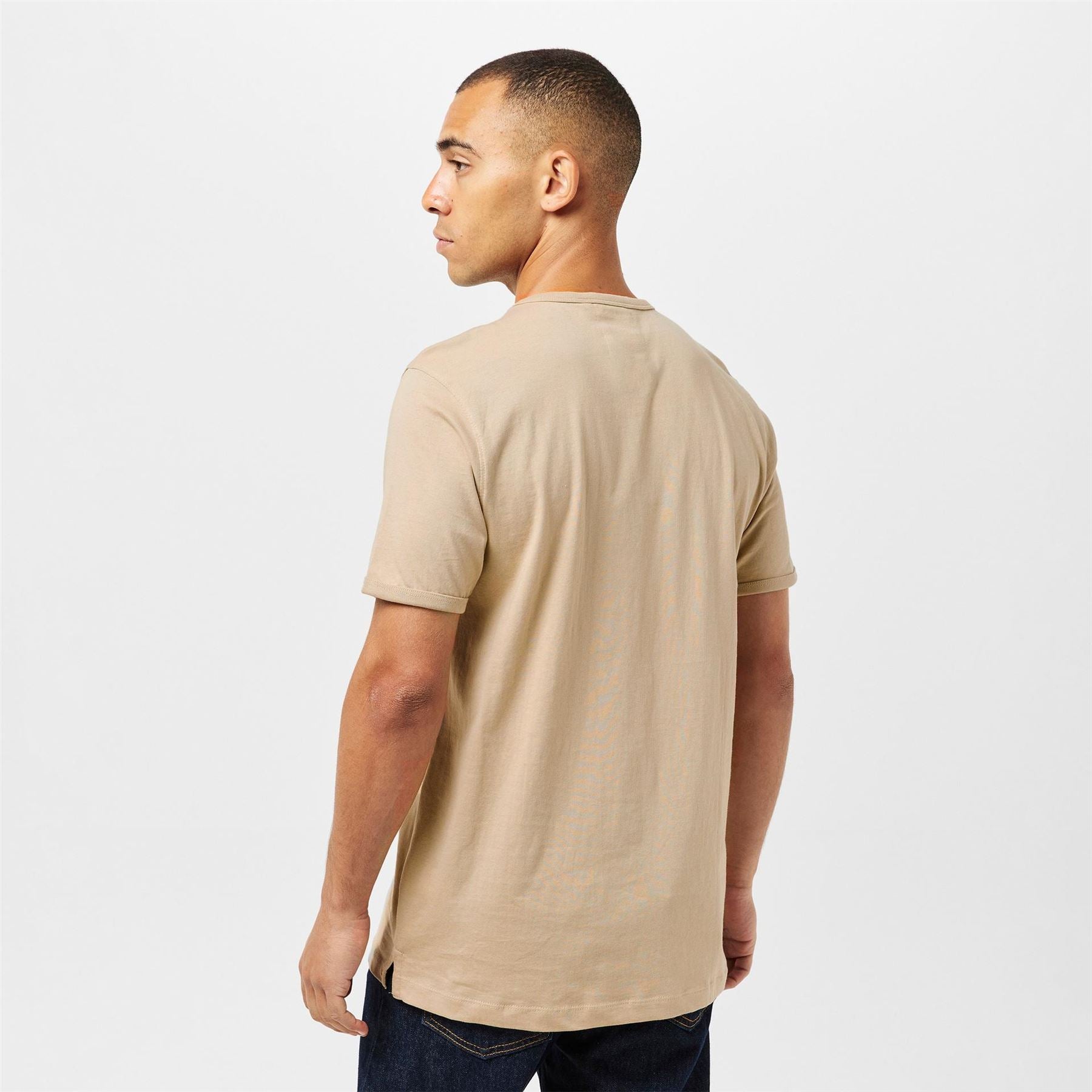 Luke Arandano Geographic Print Lettering Regular Fit Short Sleeve T-Shirt