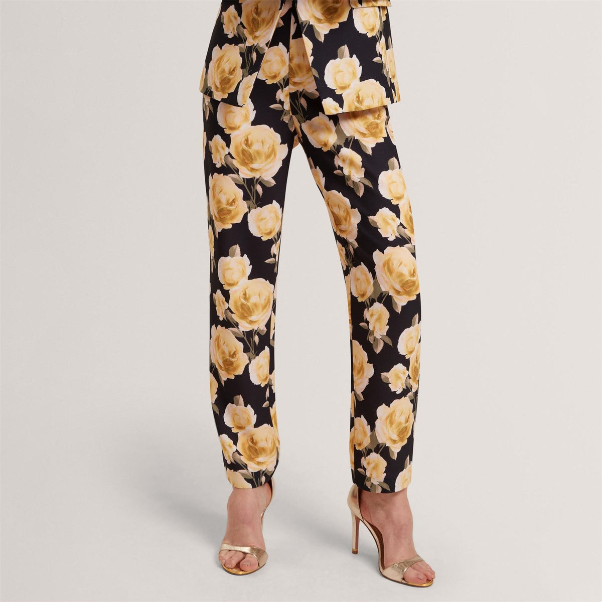Ted Baker Printed Tapered Tailored Trousers