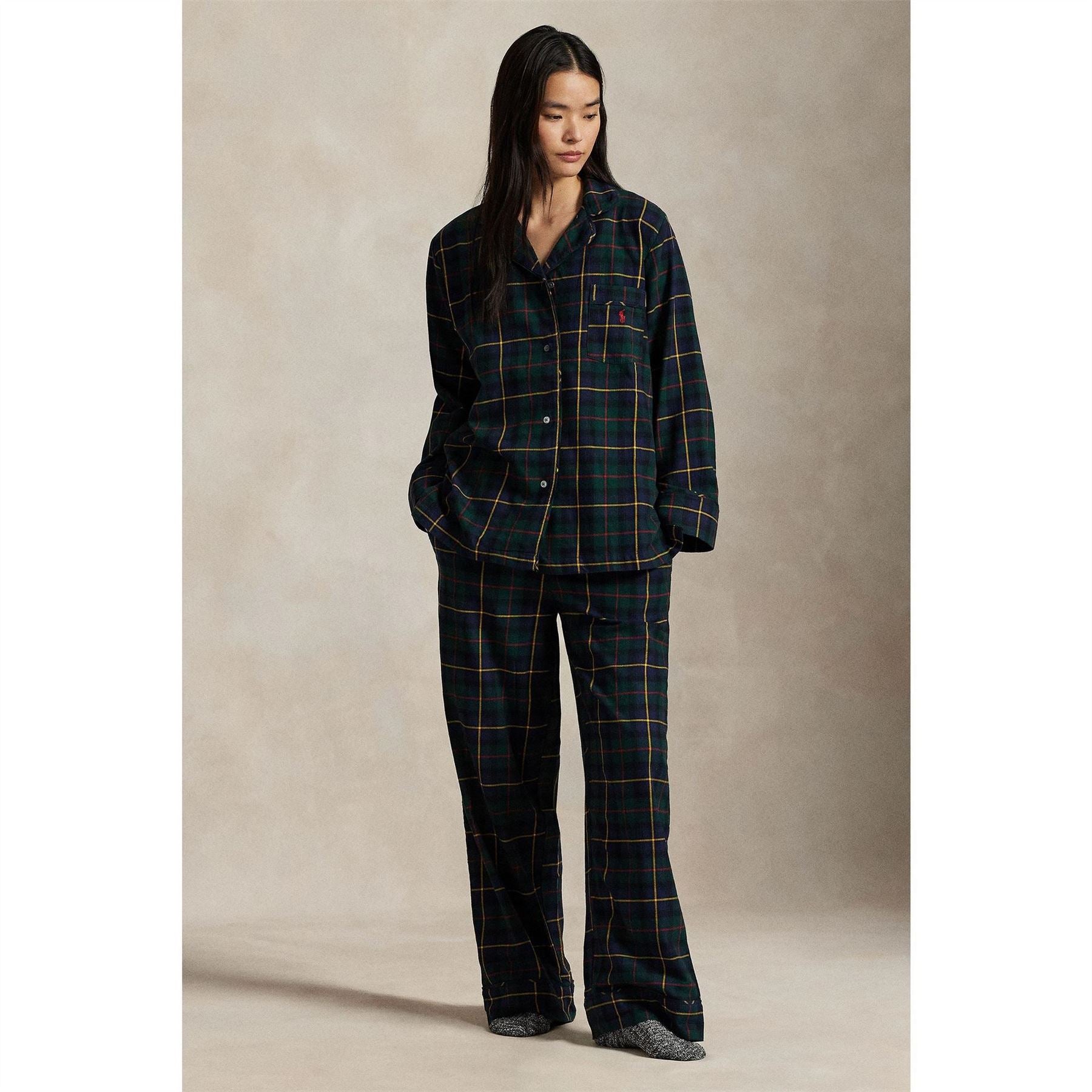 Polo Ralph Lauren Madison Collared Neck Long Sleeve Pyjama Set