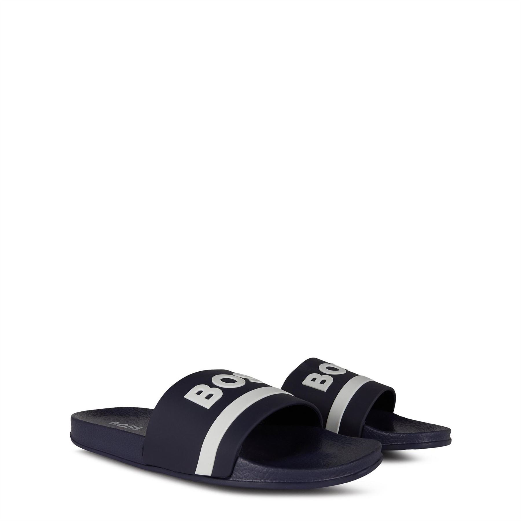 Boss Logo Sliders With Logo Design Sandals