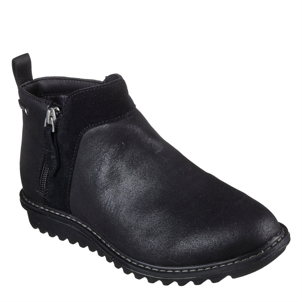 Skechers Arch Fit Ankle Boots with Side Zipper