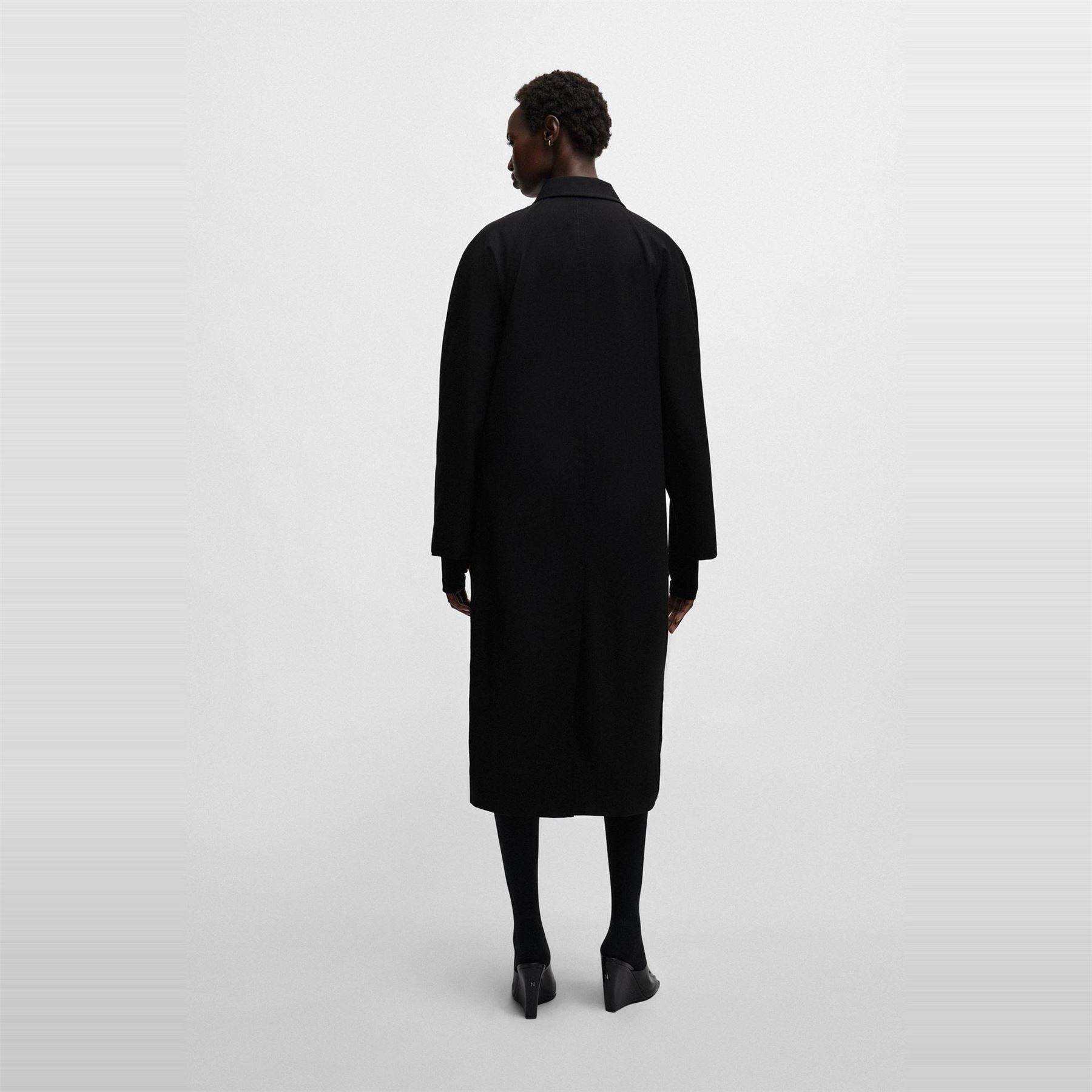 Boss Copilot Solid Patterned Over Coat