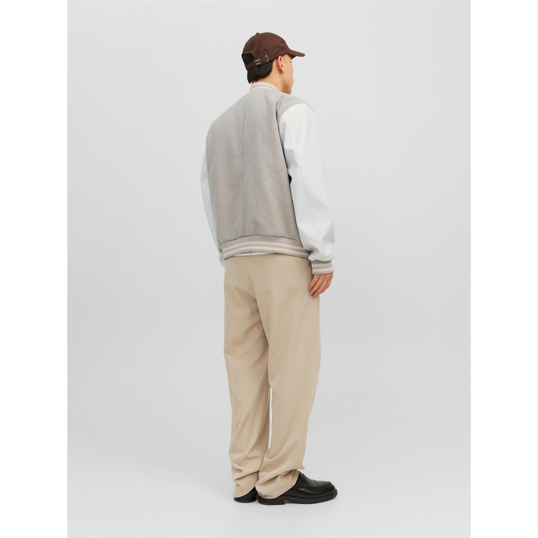 Jack and Jones College Wool Blend Short Bomber Jacket
