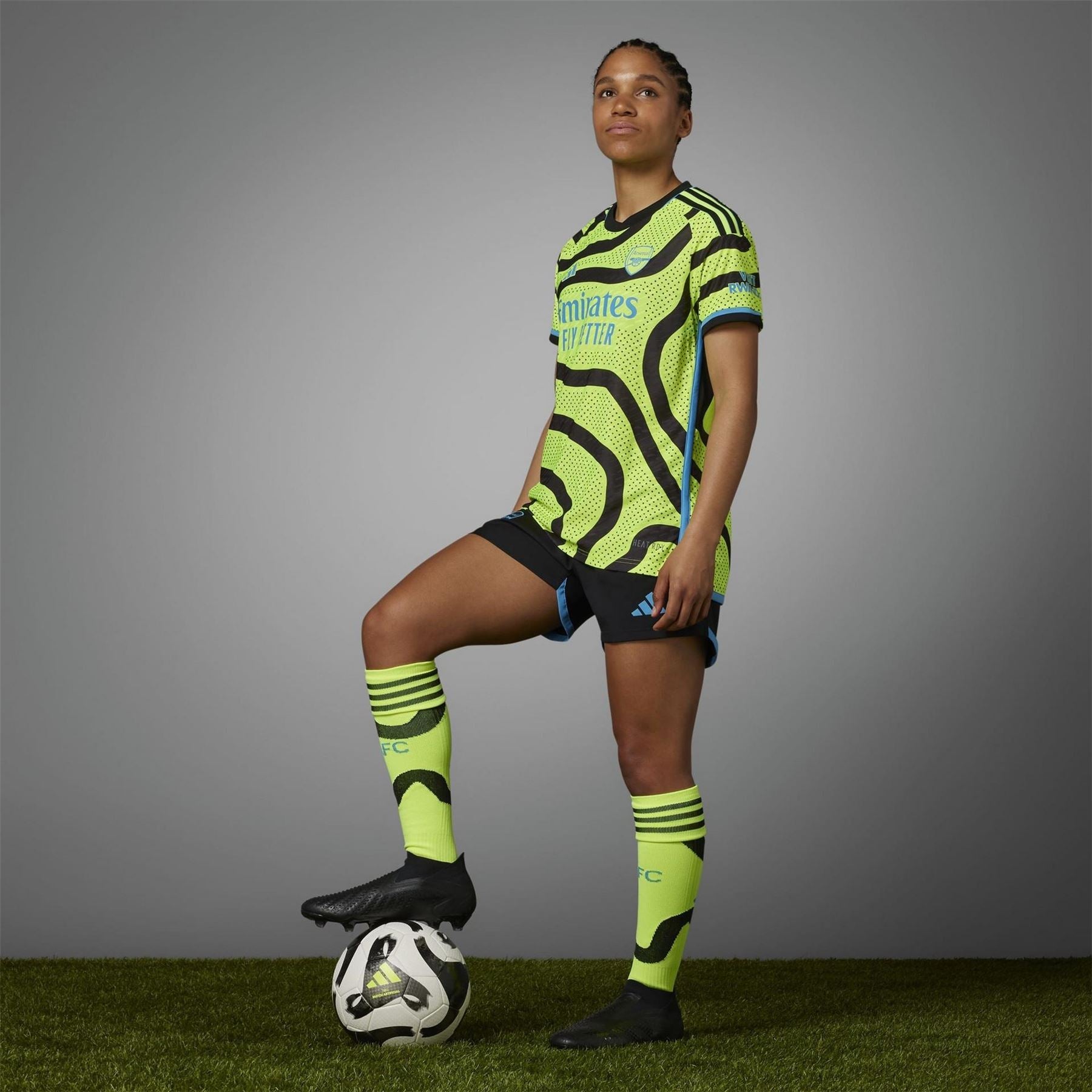 adidas AFC Crew Neck Ribbed Collar Short Sleeve Jersey