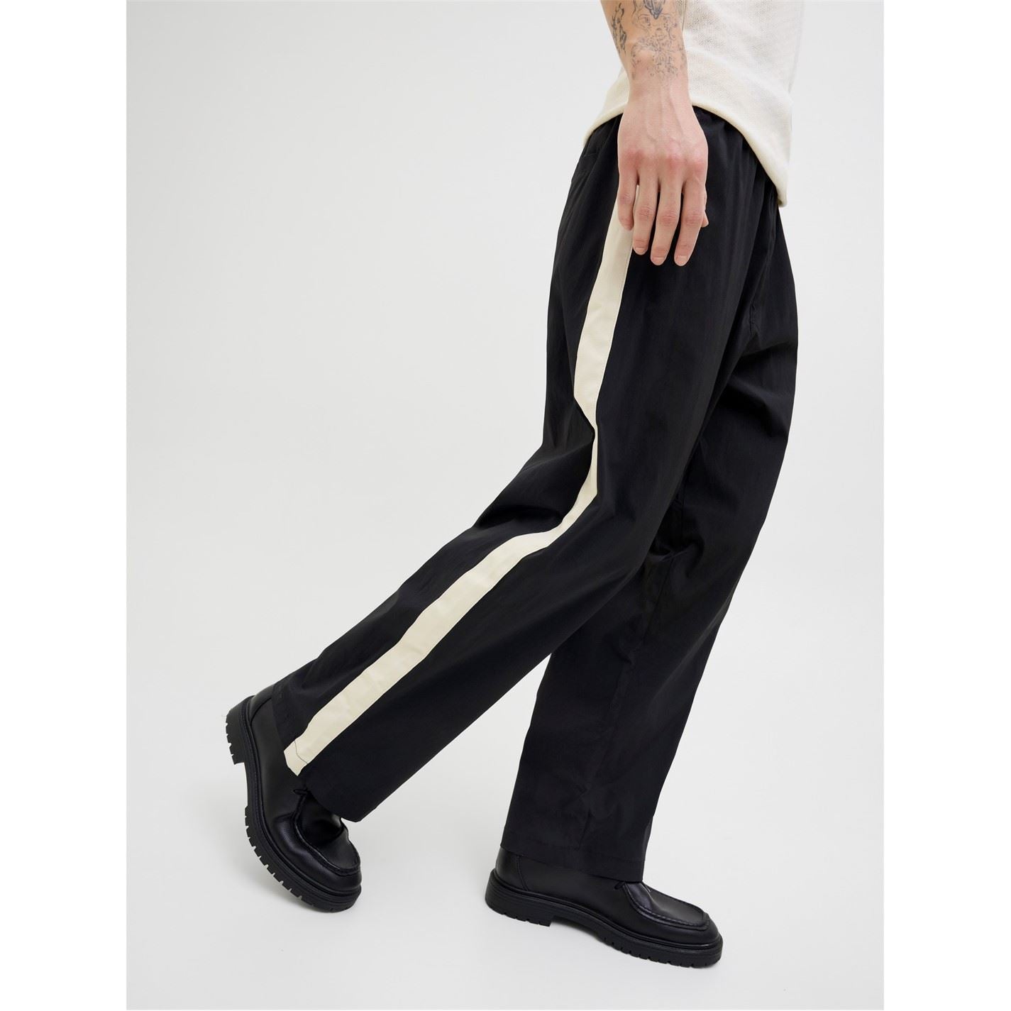Jack and Jones Owen Stripe Patterned Wide Leg Joggers