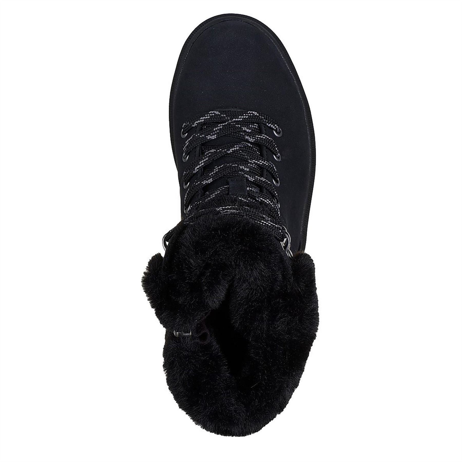 Skechers Womens Cozy Fashion Hiker Lace Up Wedge Bo Rugged Boots