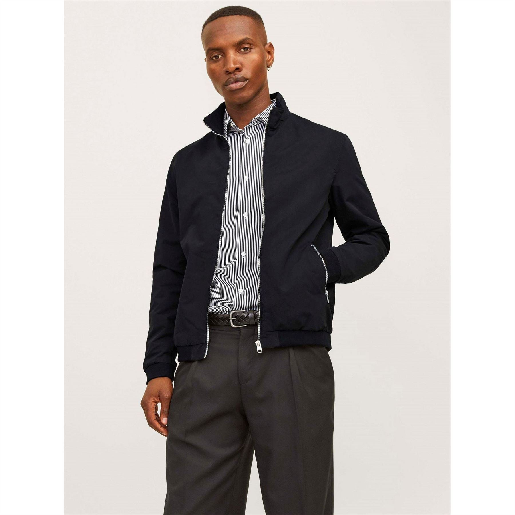Jack and Jones Mens Rush Harrington Bomber Jacket