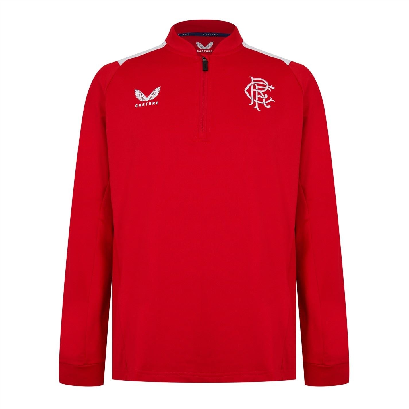 Castore Rangers FC Zip Neck Long Sleeve Sweatshirt