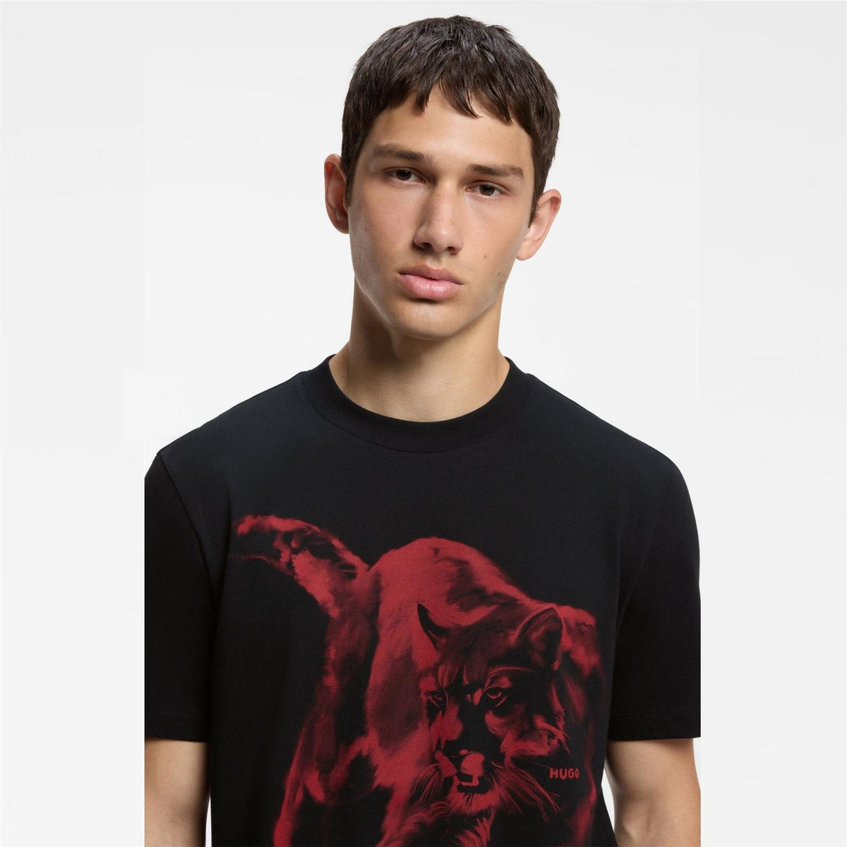 Hugo Daffilo Graphic Crew Neck Short Sleeve T-Shirt