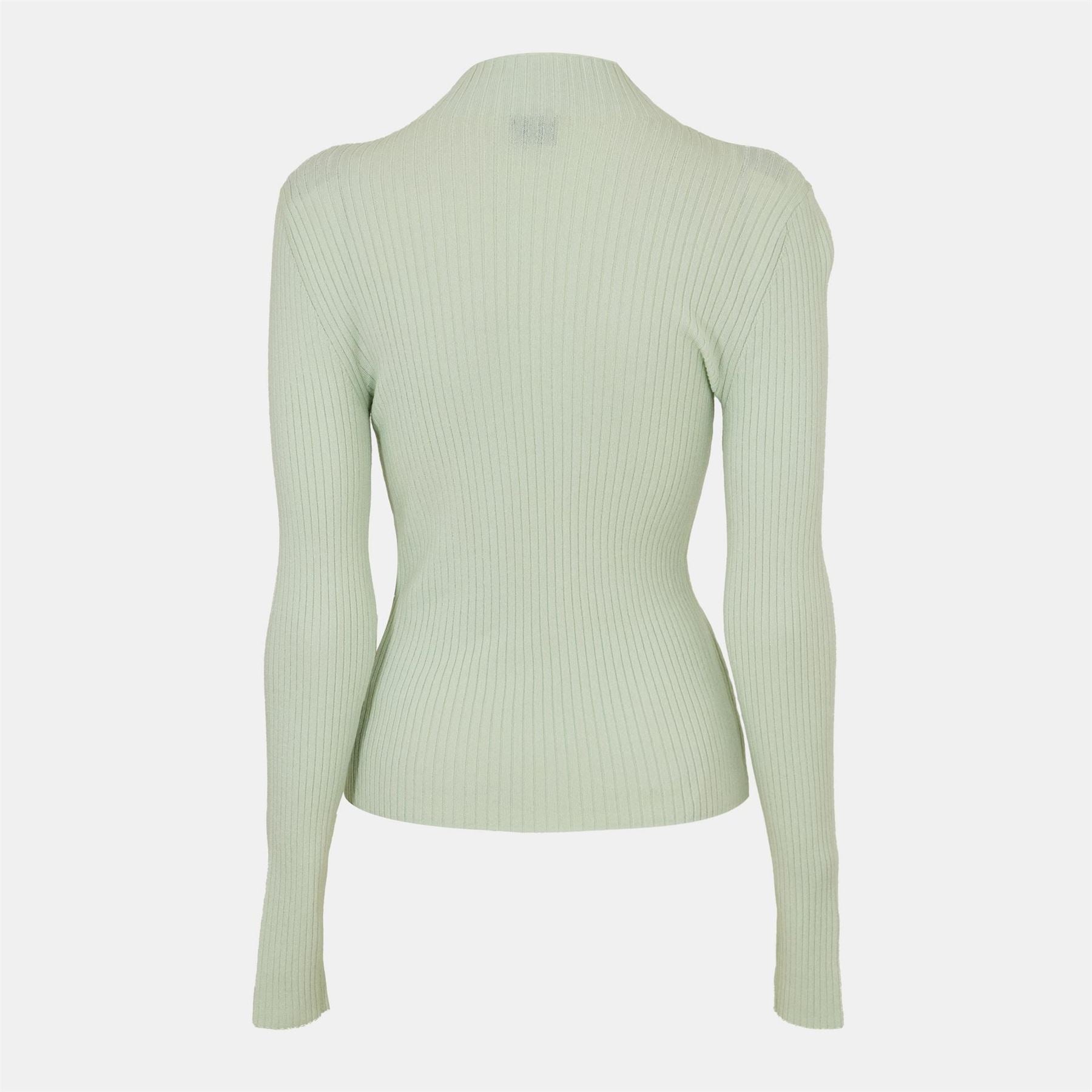 Hugo Mock Neck High Collar Long Sleeve Jersey Sweater