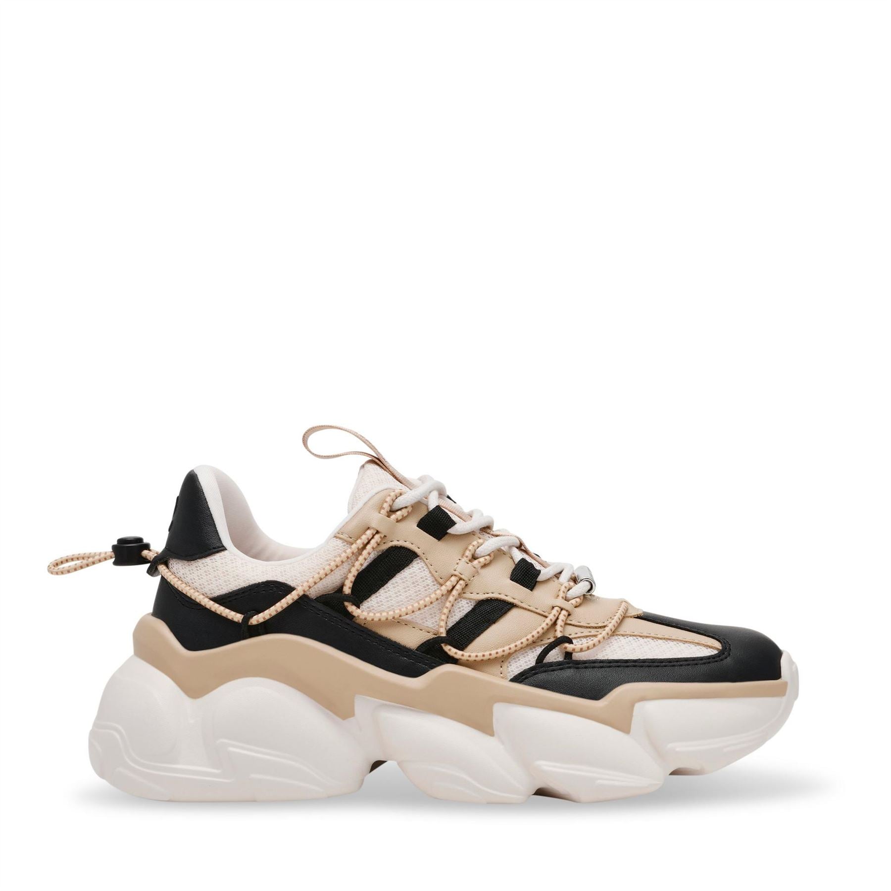 Steve Madden Spectator Lace Up Flat Chunky Heel Sneakers