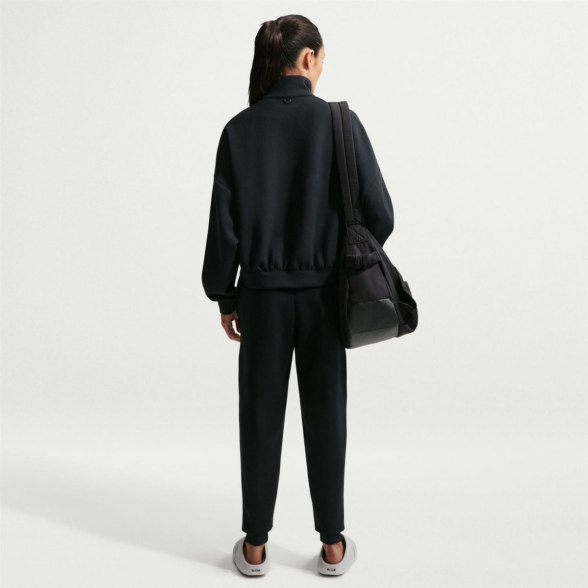 Nike Solid Patterned Mid Rise Tapered Running Pants