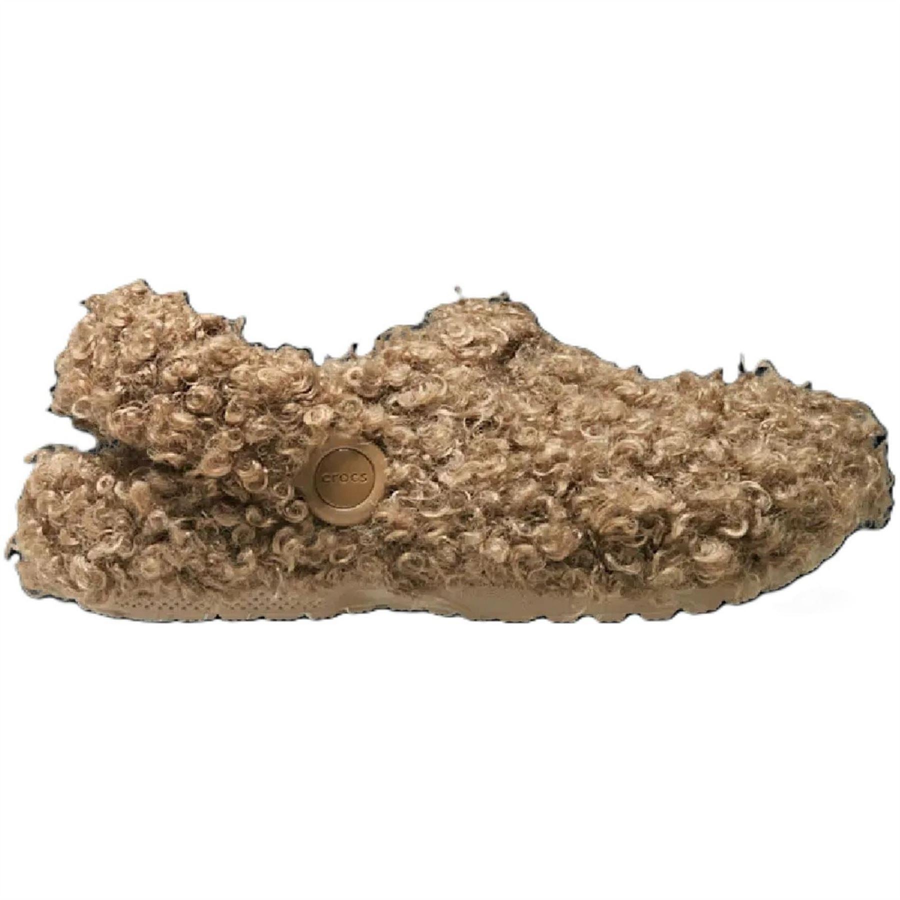 Crocs Classic Doodle Fur Closed Toe Shuv Clogs