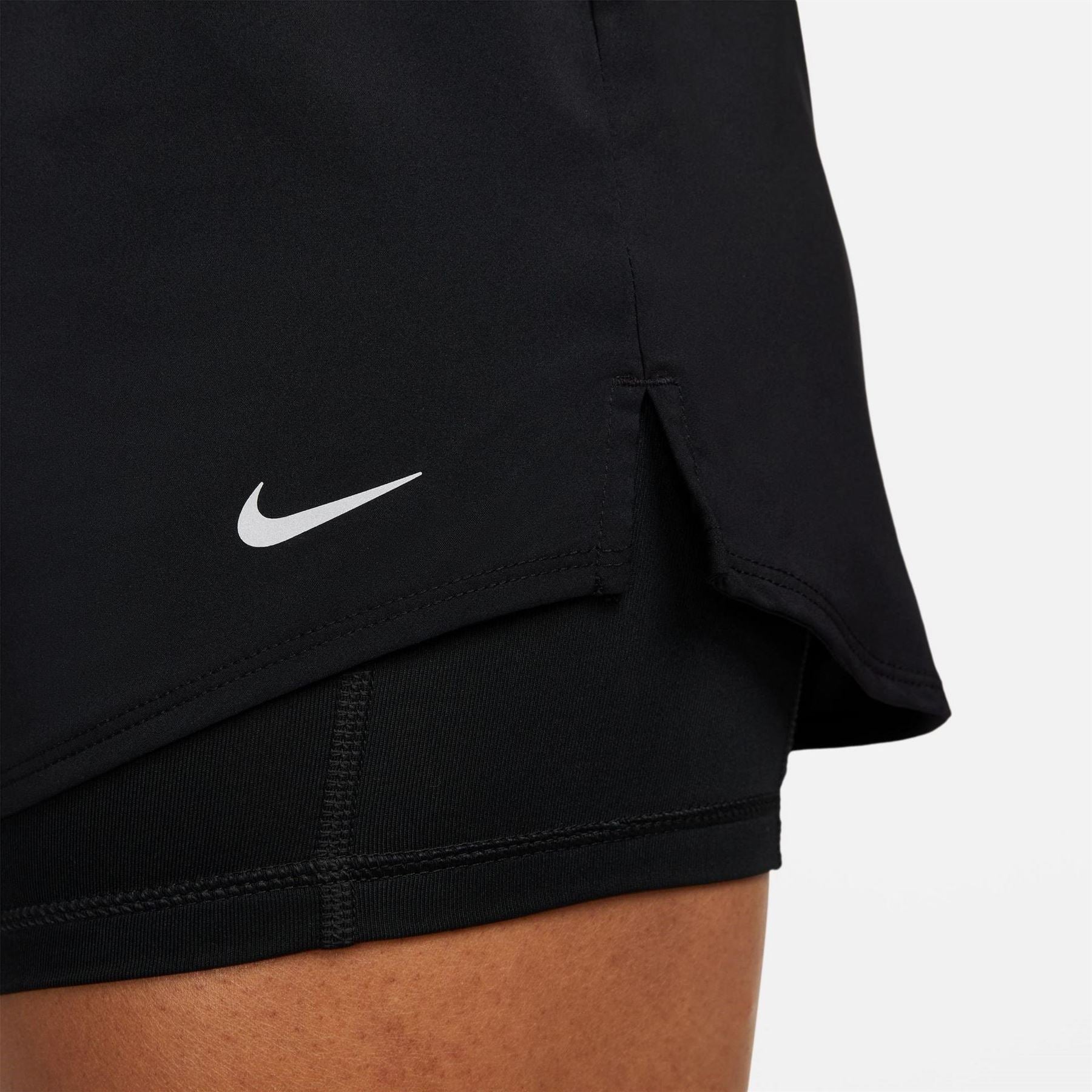 Nike Womens Dri Fit Mid Rise 3 2 In 1 Shorts