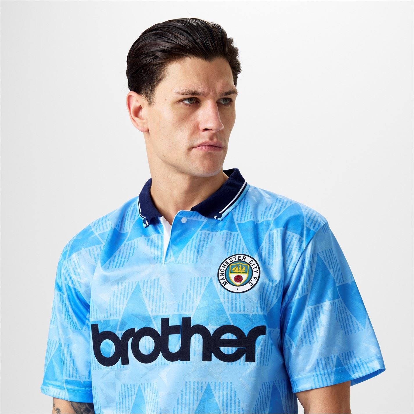 Score Draw Manchester City 89 Home Shirt Adults