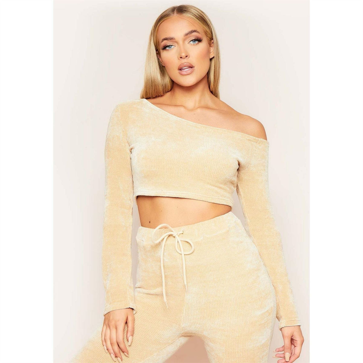Missy Empire Off Shoulder Cropped Jumper