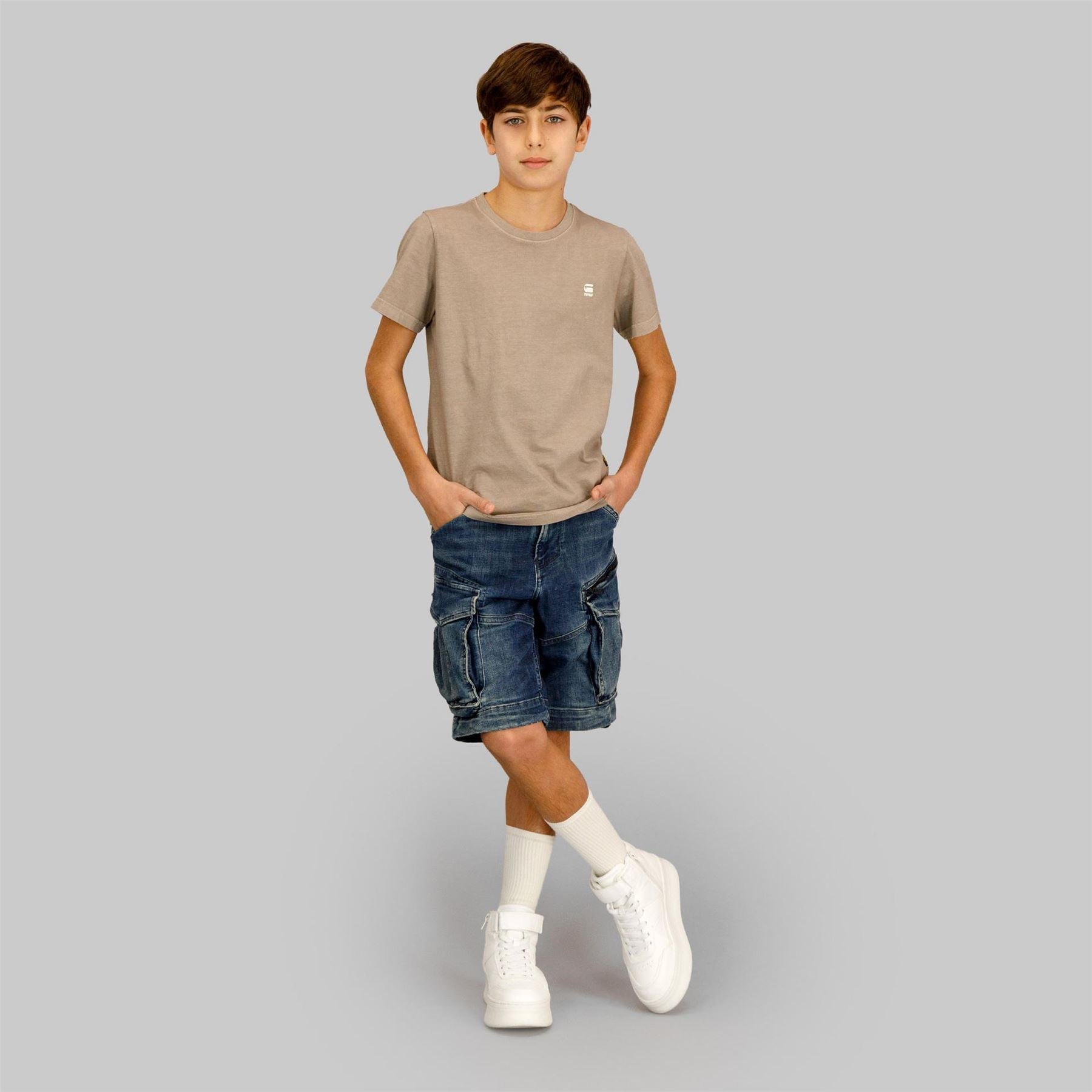G Star Junior Regular Fit Crew Neck T-Shirt