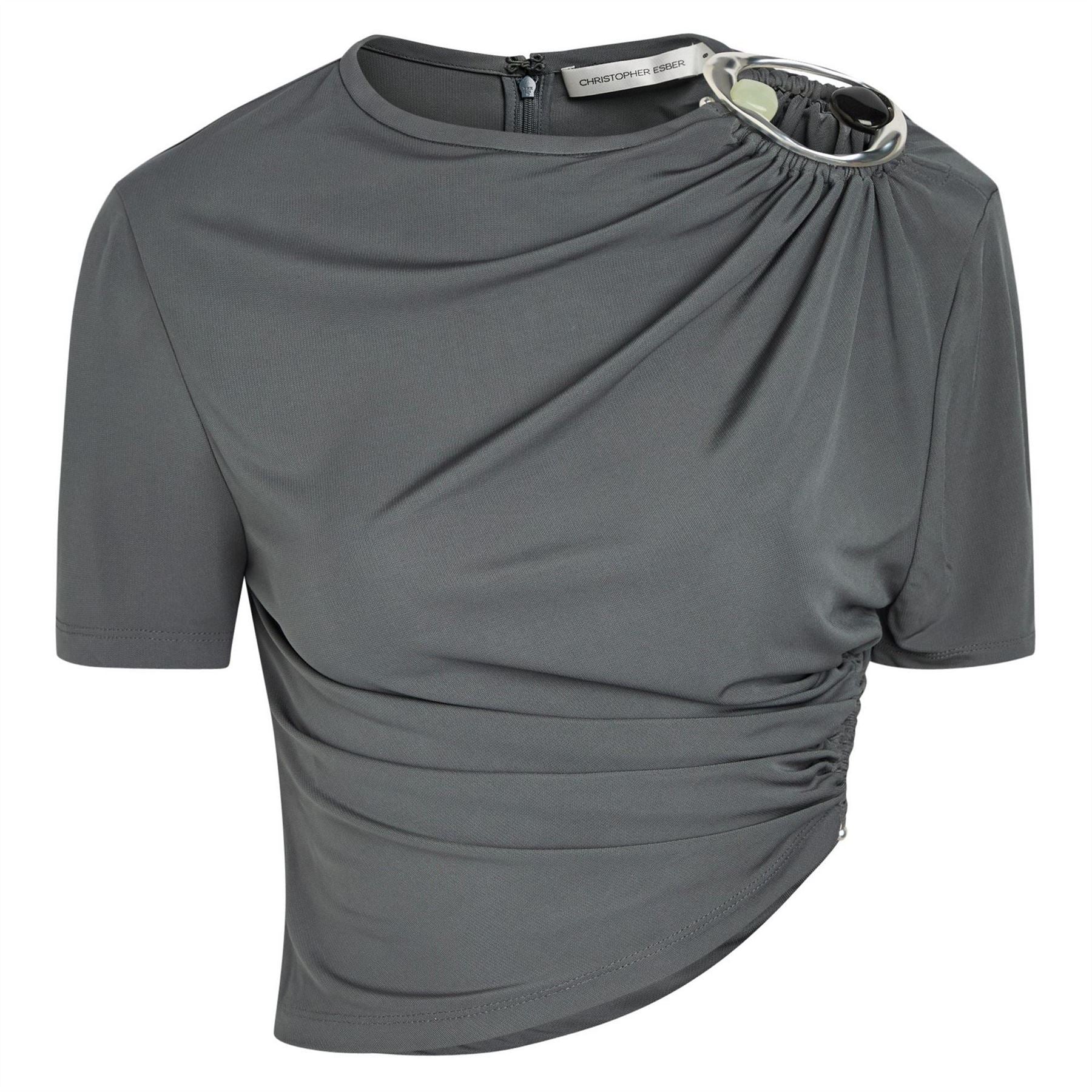 Christopher Esber Crystal Ruched Jers