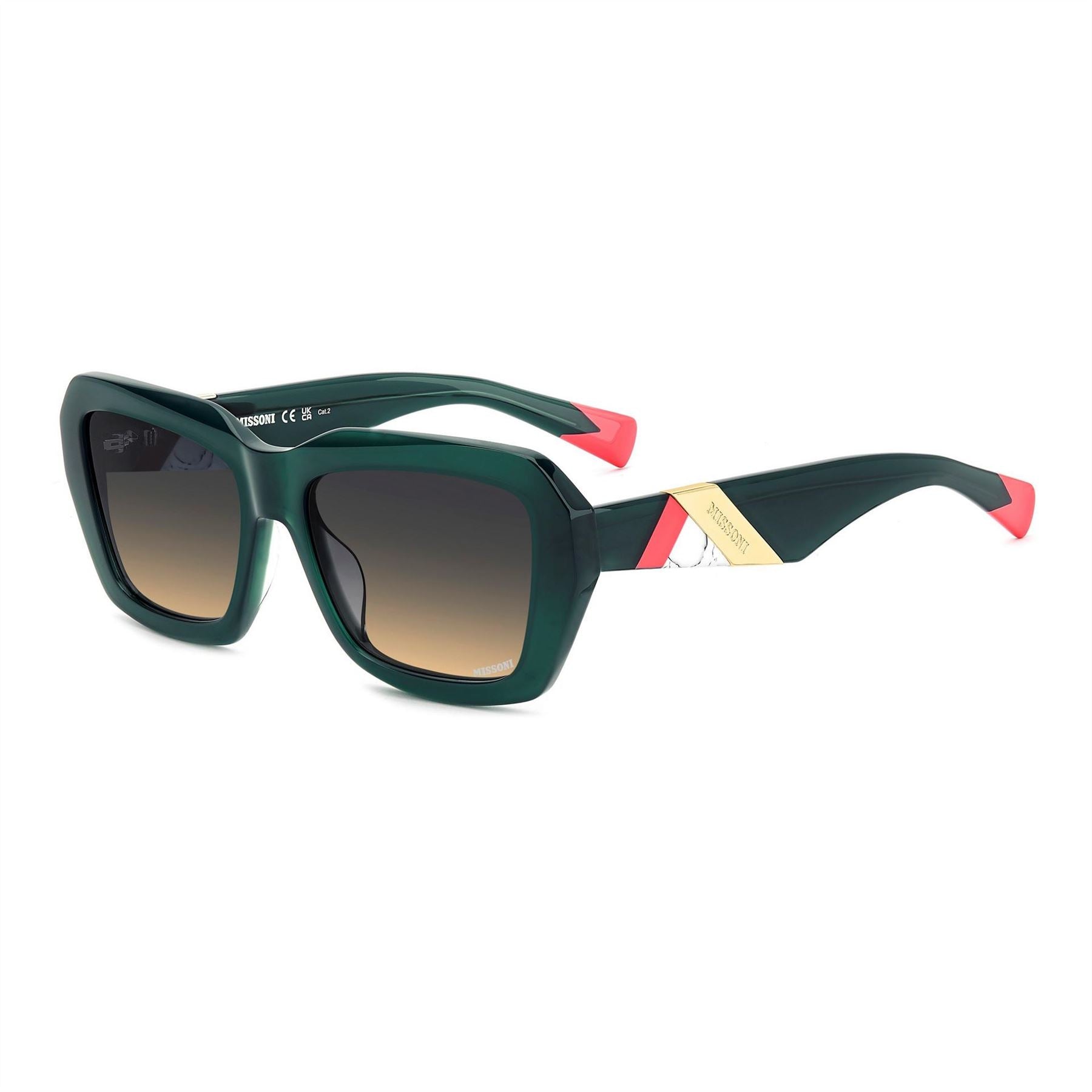 Missoni Rectangular Round Sunglasses