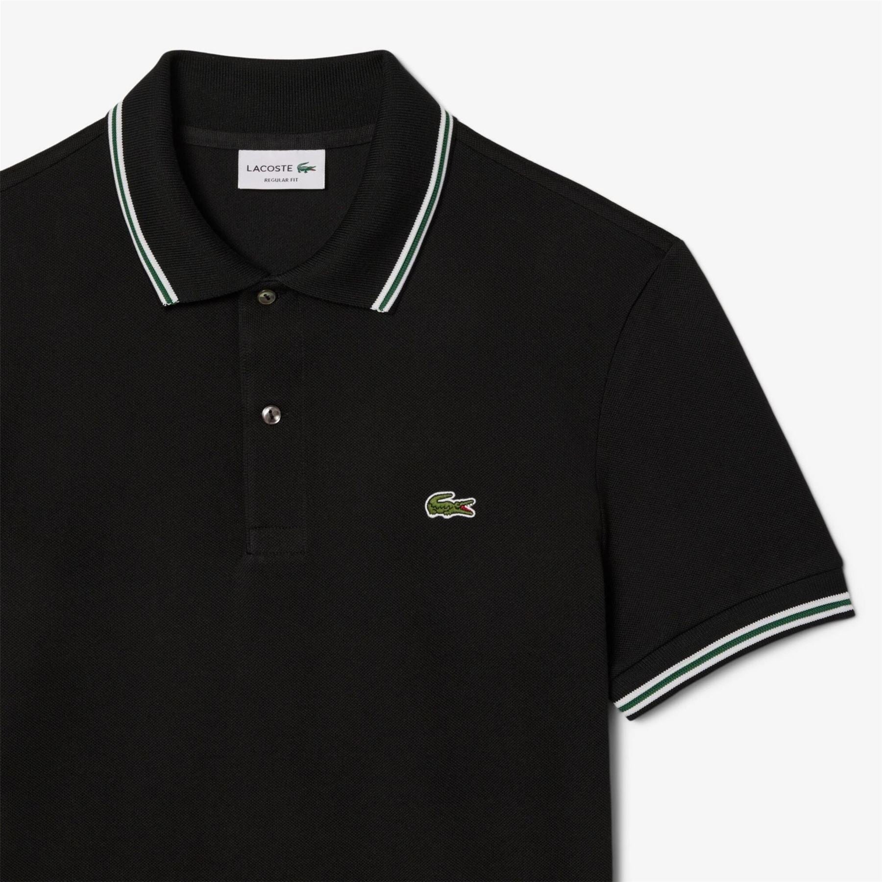 Lacoste Regular Fit Crocodile Print Polo