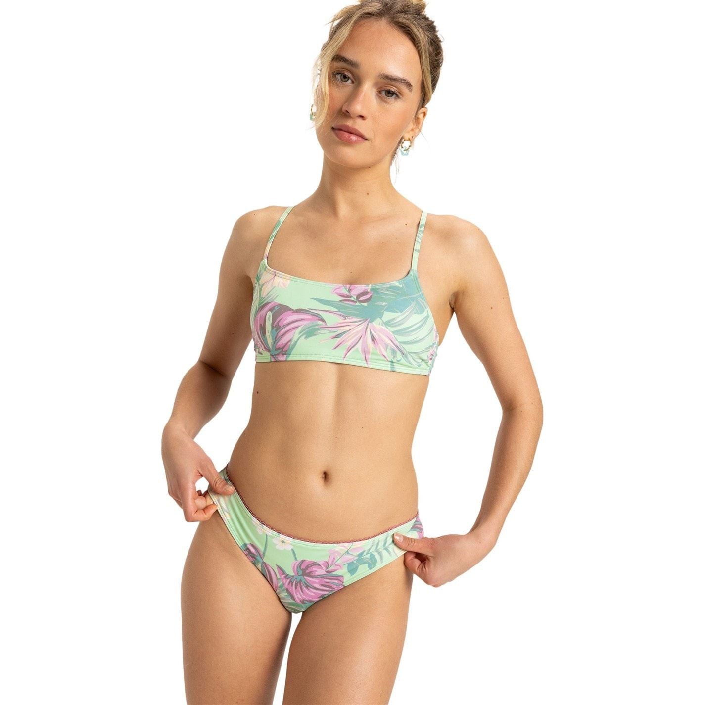 Roxy Floral Patterned Bikini Set