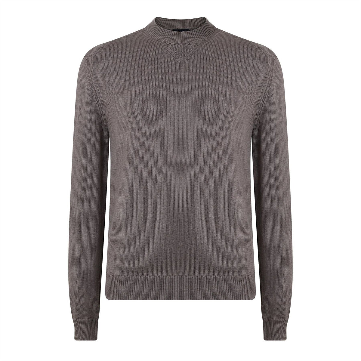 Armani Exchange Exchange Crew Neck Ribbed Collar Long Sleeve Sweater