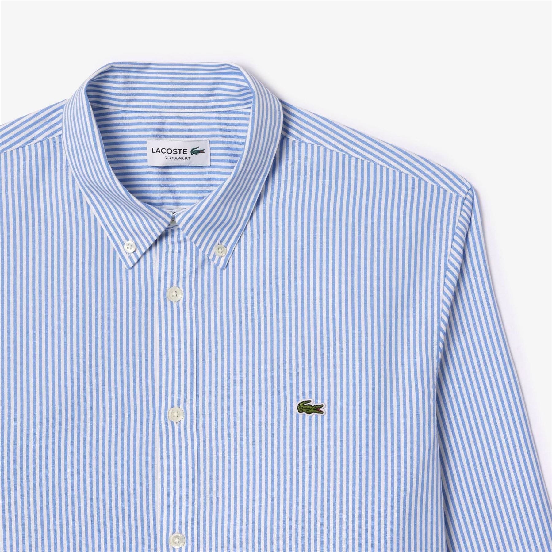 Lacoste Fit Striped Cotton Shirt